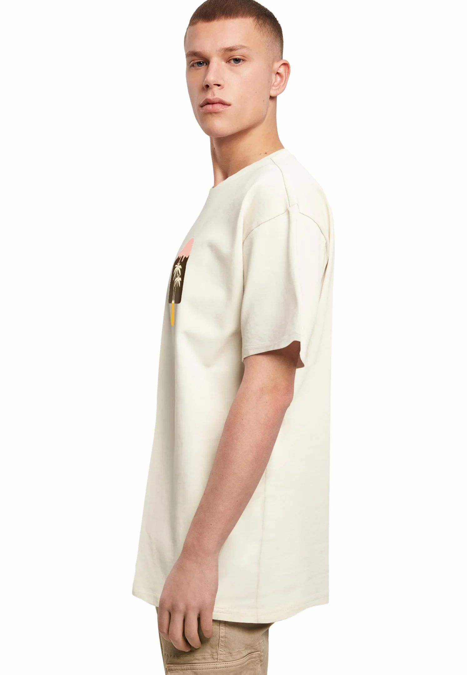 MERCHCODE T-shirt męski, Sand, M