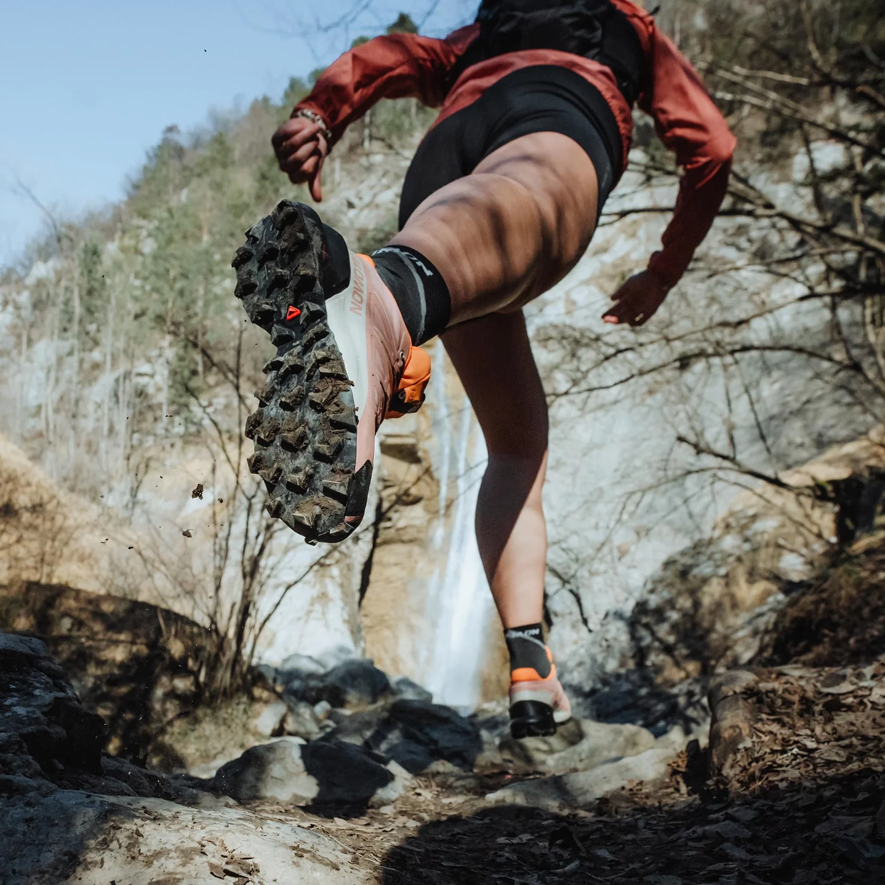 Salomon Damskie buty do biegania w terenie Speedcross, Kamea brązowy/czarny/rajski ptak, 41 1/3 EU