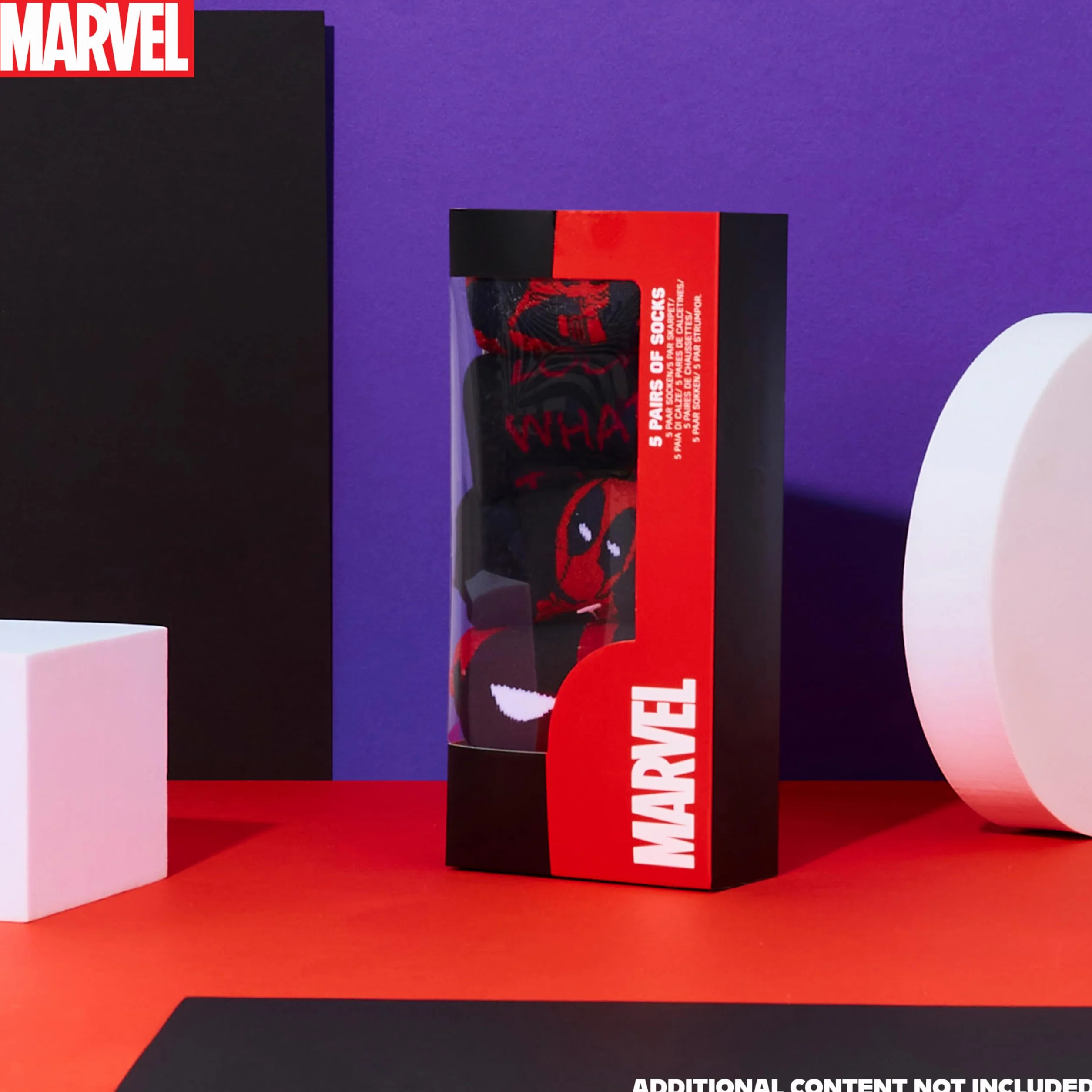 Marvel Skarpety męskie Marvel, miękkie i oddychające, zestaw 5 sztuk - prezenty dla niego