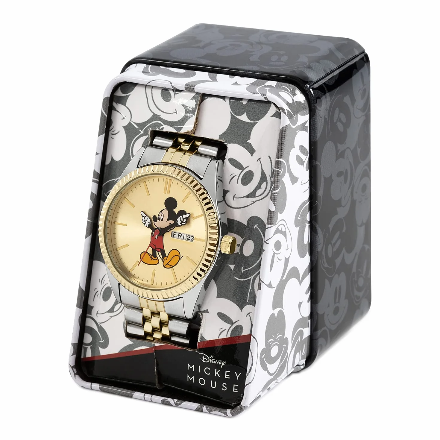 Disney Mickey Mouse Kids dwukolorowy zegarek bransoletka MK8185