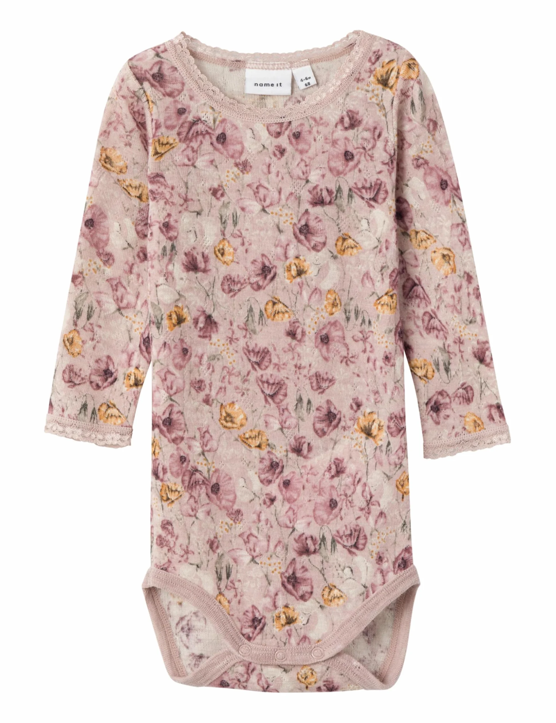 NAME IT Body niemowlęce Niemowlęta - dziewczynki Nbfwang Wool Needle Ls Body Noos Xxiii