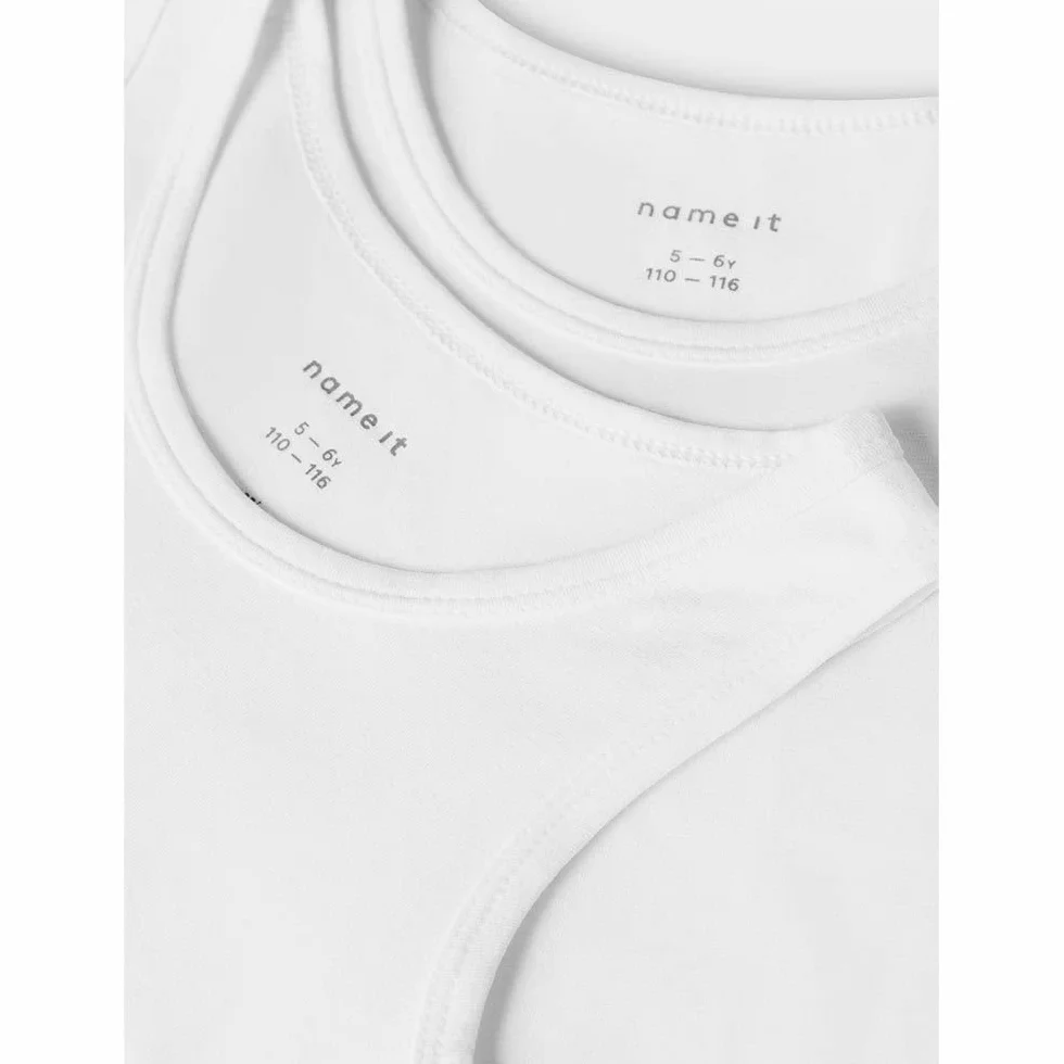 NAME IT Majtki chłopięce Nkmtank top 2p Noos, jasnobiałe, 158 - 164 EU