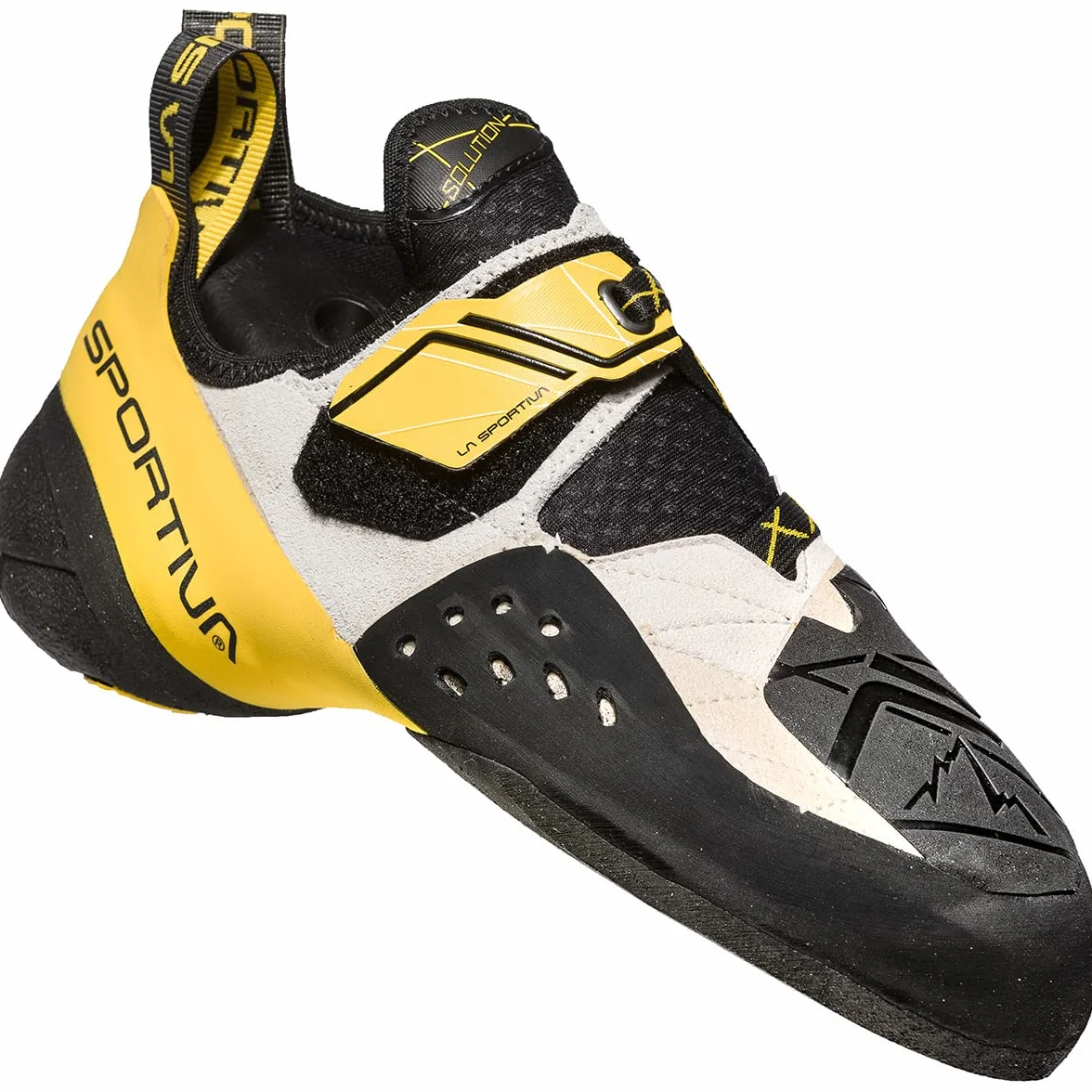 La Sportiva Solution biały/żółty - buty wspinaczkowe męskie