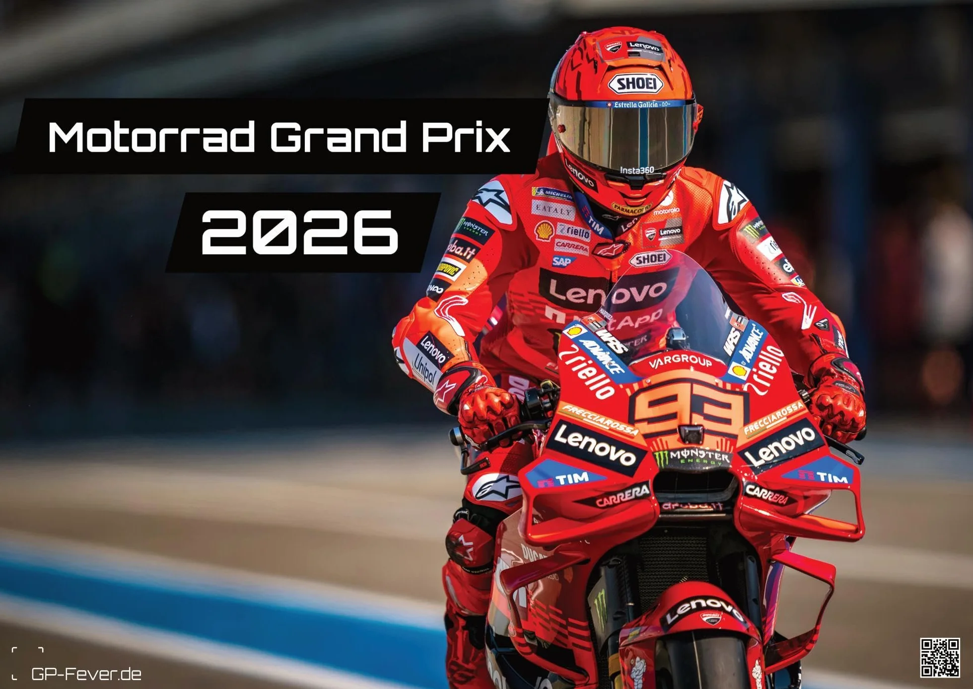 Motorrad Grand Prix 2026 - Kalender | MotoGP DIN A3: Der Wandkalender für alle Zweirad-Verrückten und Fans der MotoGP für das Jahr 2026 im Format DIN A3 (ca. 42 x 30 cm)!