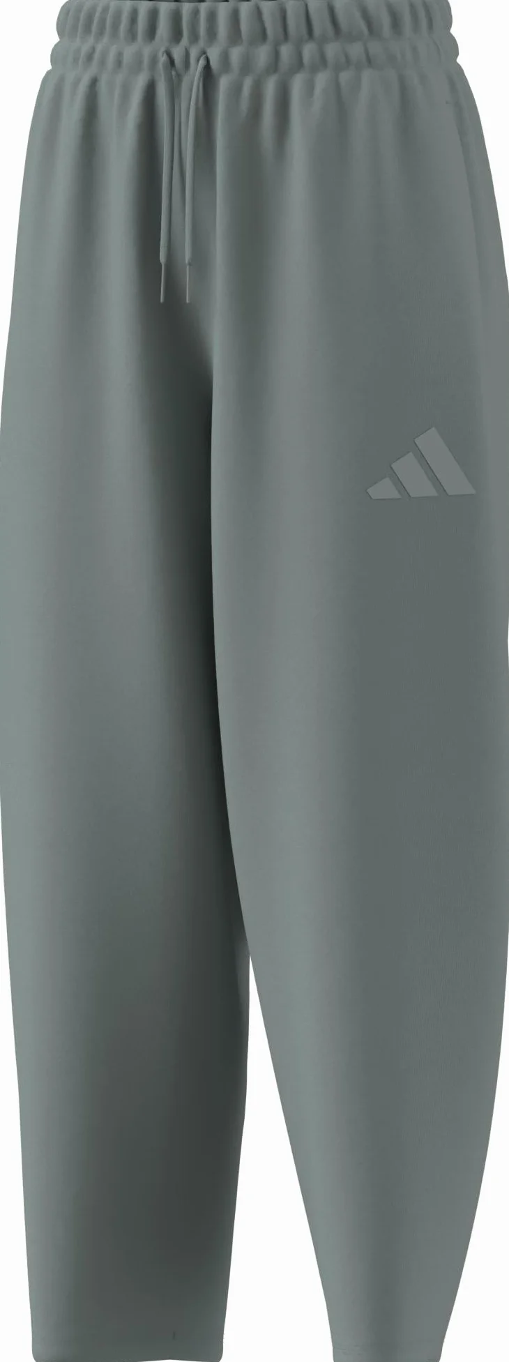 adidas Essentials Contemporary Logo Fleece Barrel Pants - SPODNIE (7/8) Kobiety