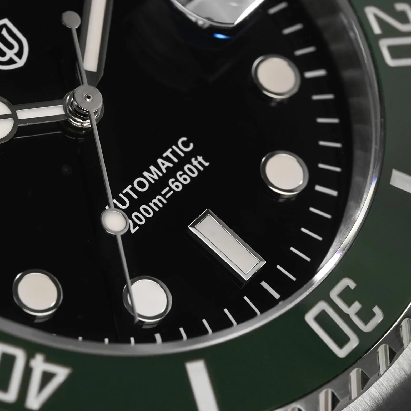 watchdives WD5512B Zegarek do nurkowania dla mężczyzn, ST2130, automatyczny zegarek na rękę, 40 mm, szkło szafirowe, wypukłe lustro do okna daty (efekt wzmocnienia 2,5-krotnego), BGW-9 niebieskie