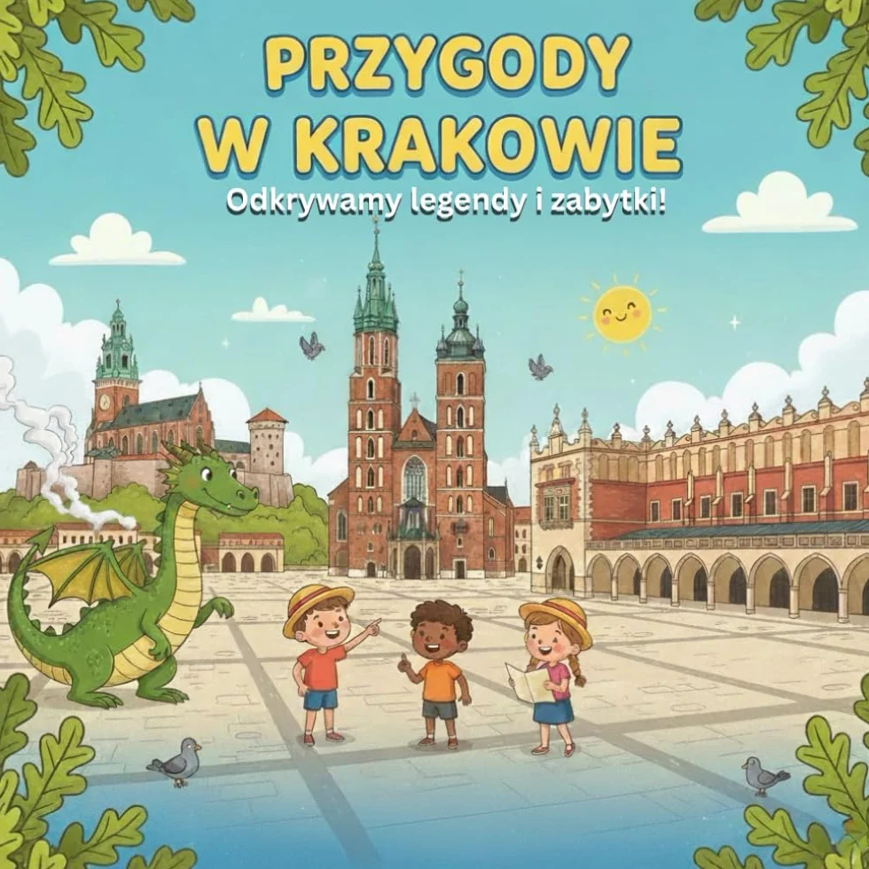 Przygody w KRAKÓW Odkrywamy legendy i zabytki!: Kolorowanka Kraków – Zabytki, legendy i magia miasta dla dzieci i dorosłych