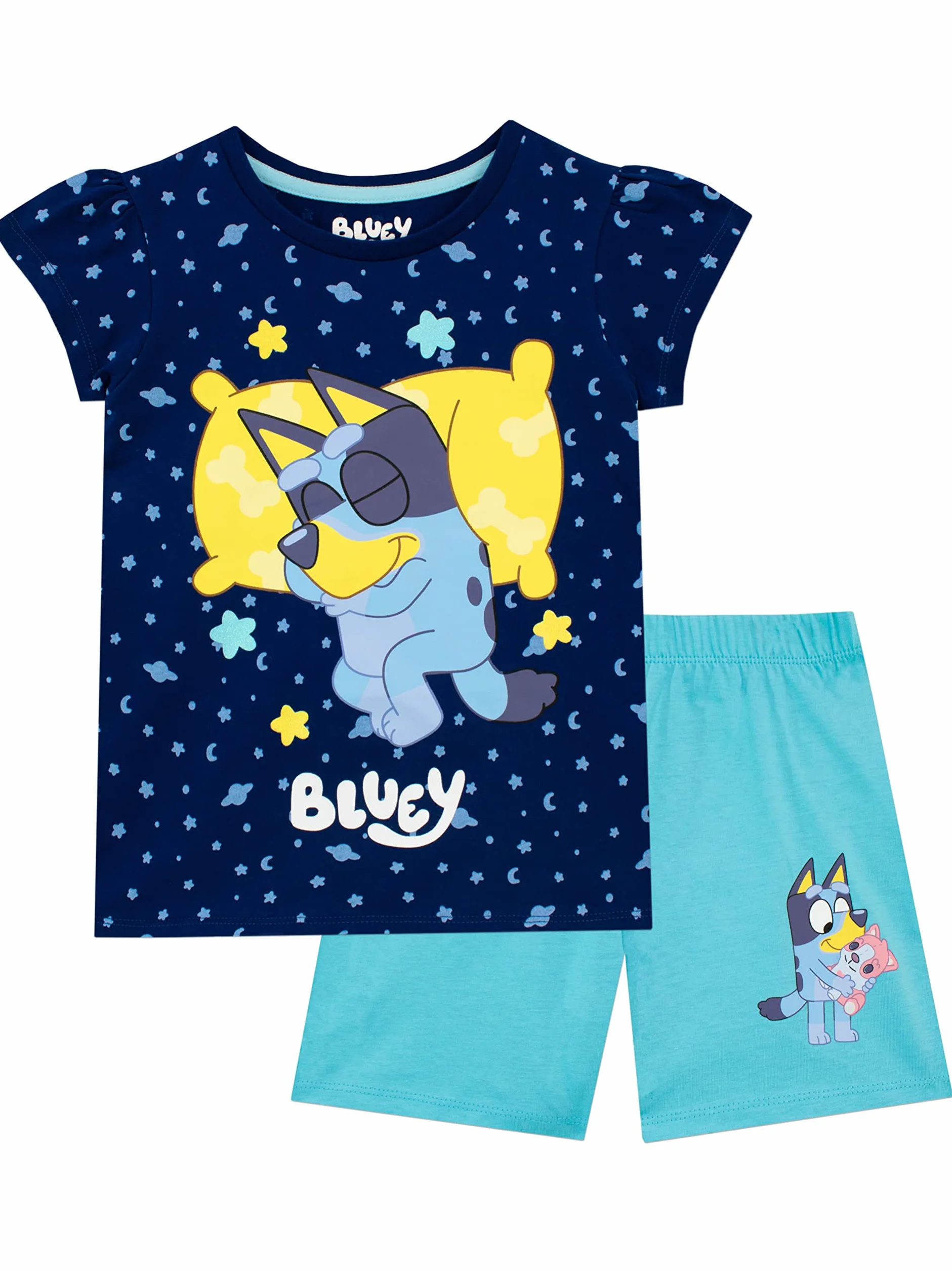 Bluey Dziewczyny Krótki Piżama
