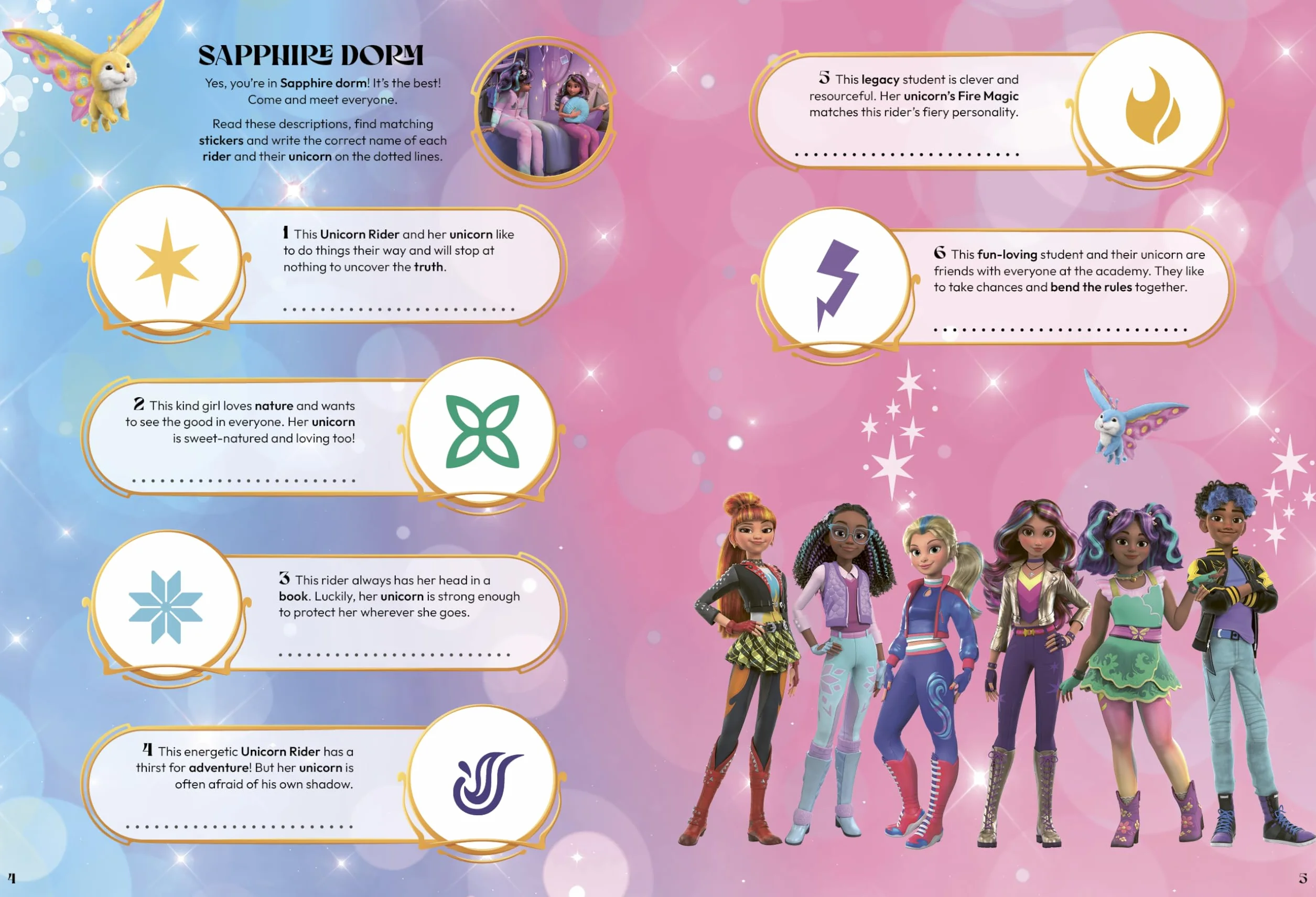 Unicorn Academy: Sticker Activity Book: with over 150 magical stickers