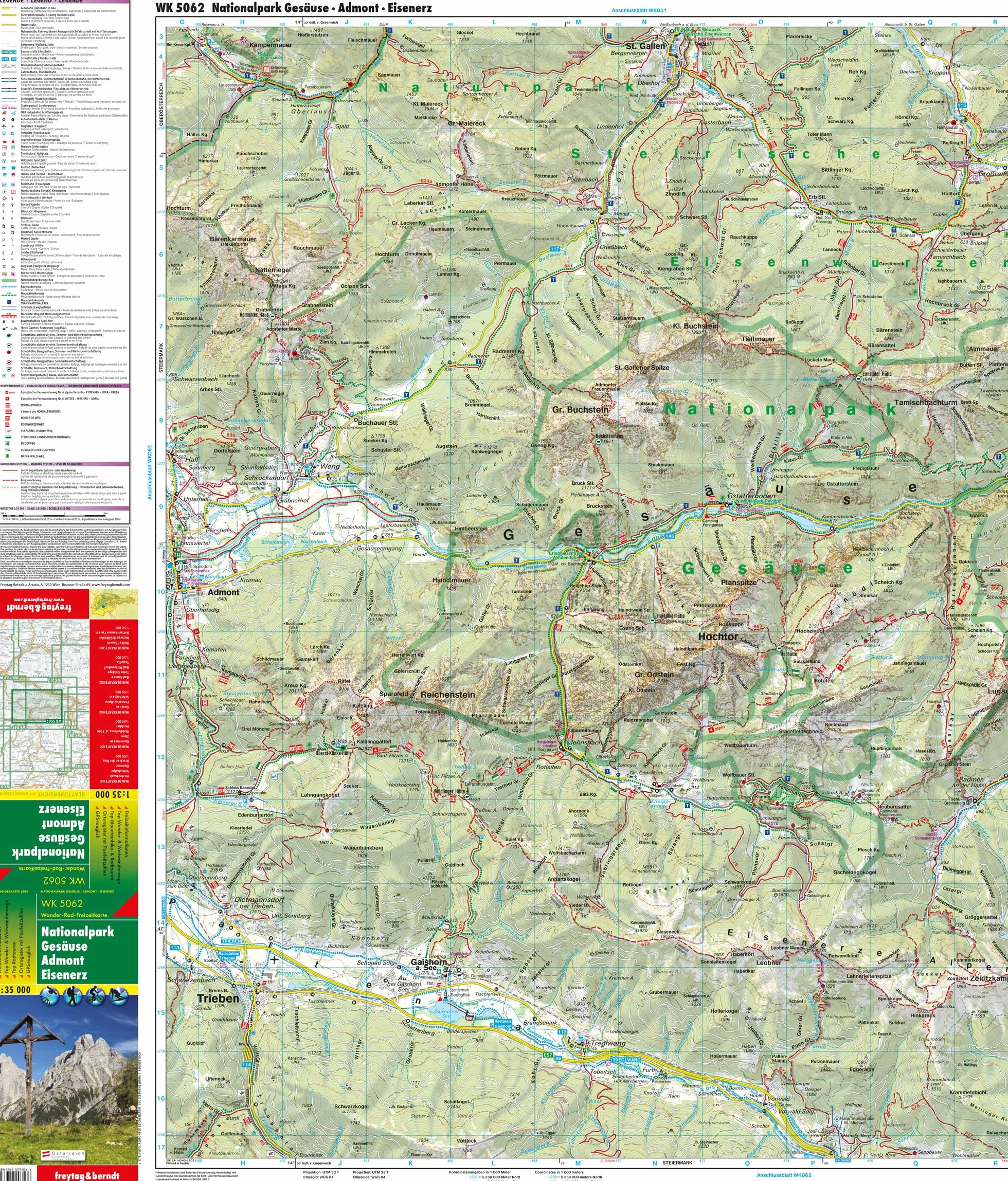 NATIONALPARK GESAUSE ADMONT: Serie Wandern + Freizeit spezial. Ortsregister: WK 5062
