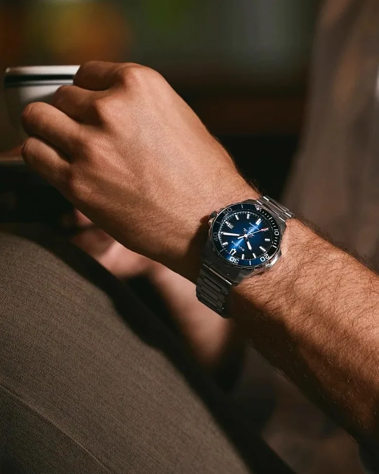 Bulova Męski analogowy automatyczny zegarek na rękę Marine Star Series B