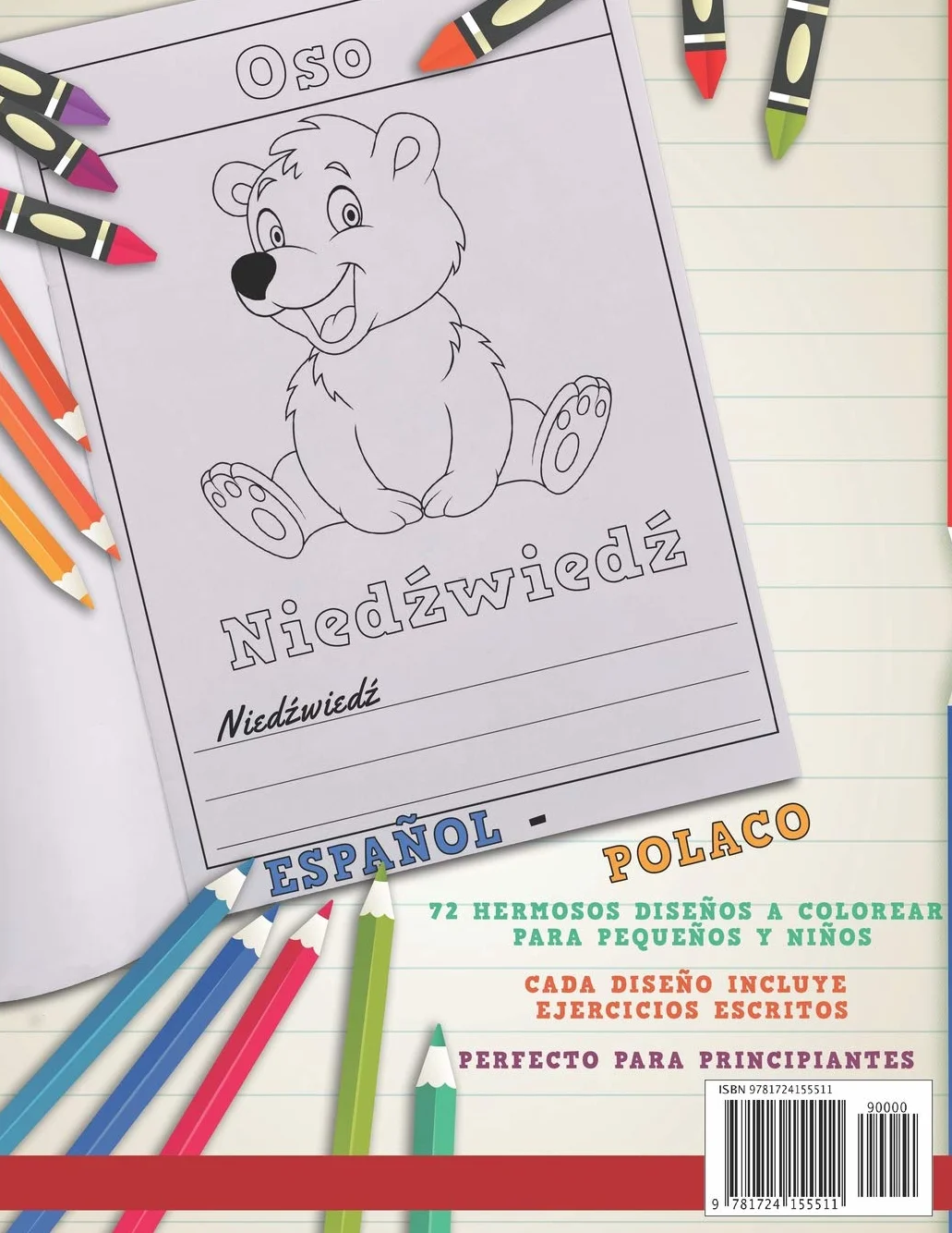 Libro para colorear Español - Polaco I Aprender polaco para niños I Pintura y aprendizaje creativo: 6