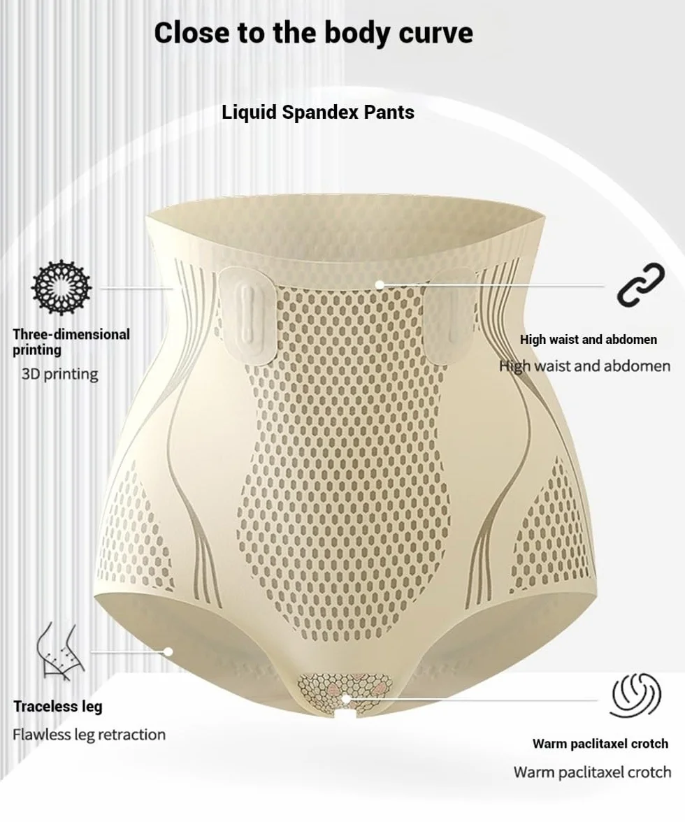 Generisch Baicloud Ice Silk Ion Fiber Repair Shaping Shorts szorty z wysokim stanem, ujędrniające brzuch i biodra, szorty dla kobiet