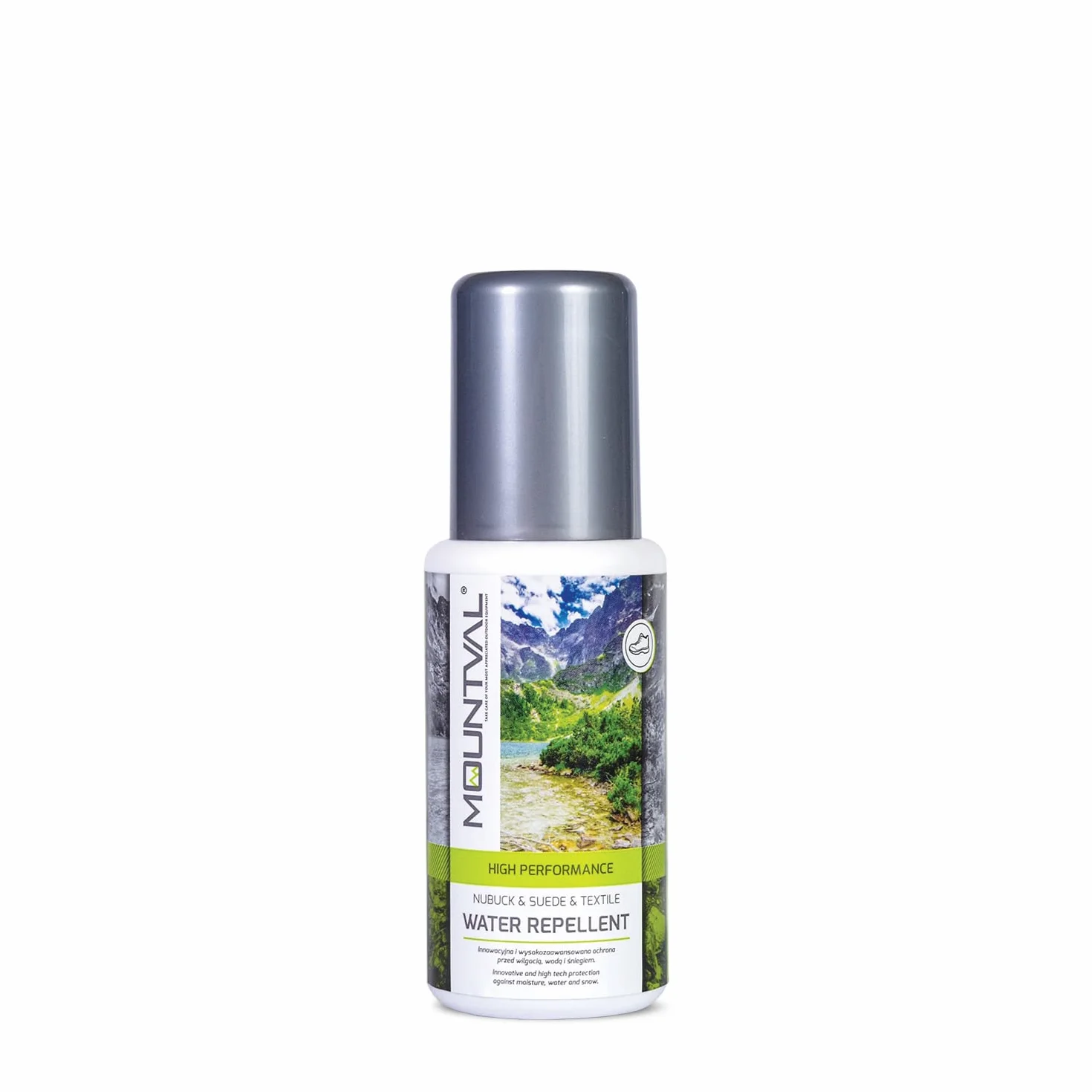 Mountval Water Repellent Nubuck & Suede & Textile - Wodoodporny Preparat Do Impregnacji Obuwia Trekkingowego, Z Nubuku, Zamszu oraz Materiałów Tekstylnych, Zakończony Poręcznym Aplikatorem