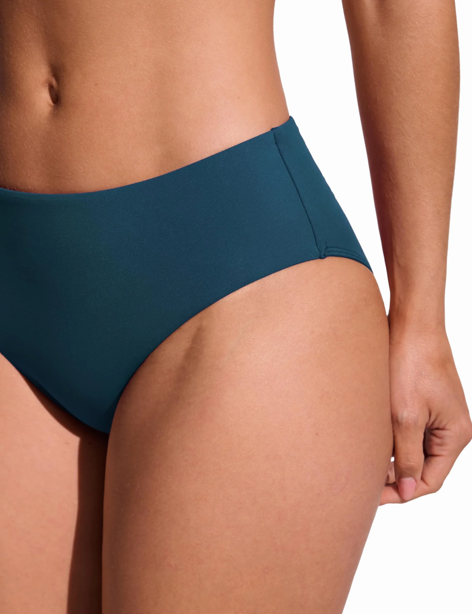 CRZ YOGA Dół od bikini dla kobiet Średni stan Pełne pokrycie Strój kąpielowy Podstawowy strój kąpielowy Majtki kąpielowe
