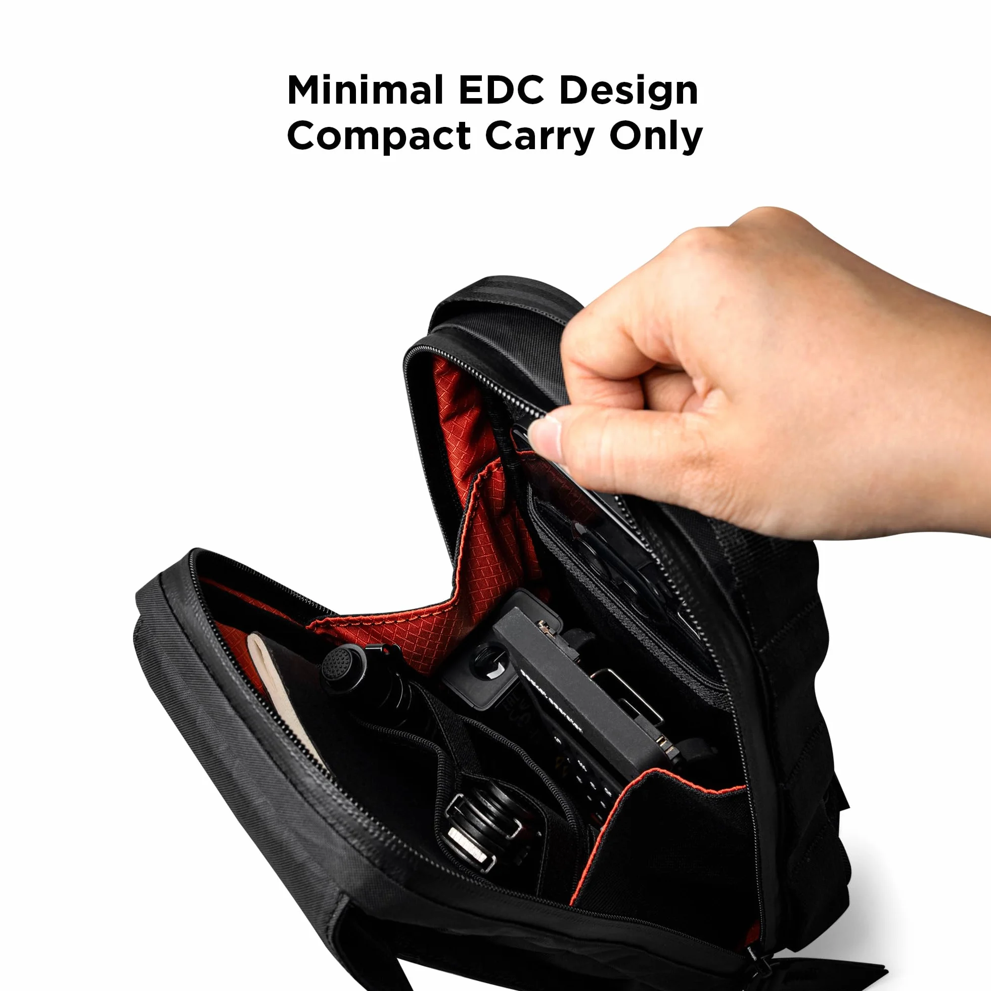 ALPAKA Modular Sling V2 – torba crossbody na telefon dla mężczyzn, magnetyczny szybki dostęp, regulowany pasek, torba podróżna z zamkiem błyskawicznym YKK, tkanina odporna na warunki atmosferyczne