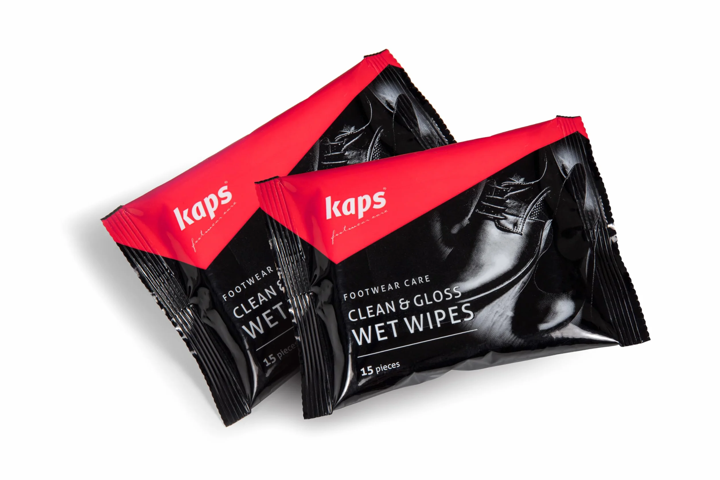 Kaps 2-pak 15 Jednorazowych Chusteczek Nawilżanych Clean&Polish; Chusteczki Czyszczące do Skóry Nubukowej i Zamszowej, do Obuwia, Torebek, Rękawiczek, Fotelików; Chusteczki do Czyszczenia Butów