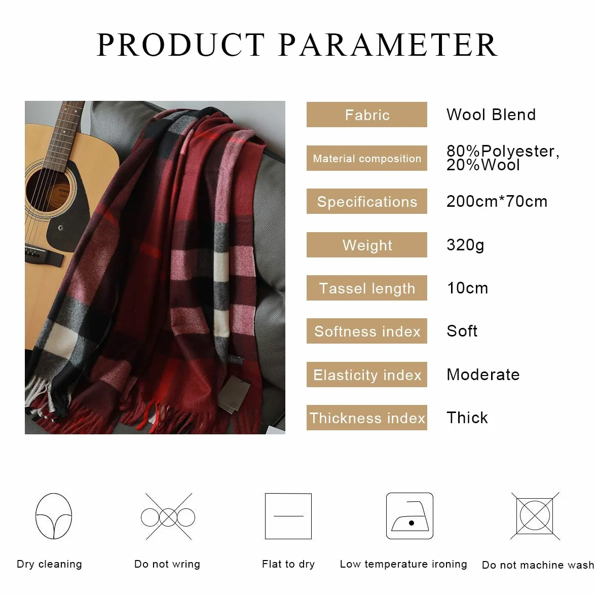 LumiSyne Zimowy senior w kratę kaszmirowy szalik z frędzlami dla kobiet mężczyzn oversize Tartan etola klasyczny wzór karo miękki i pogrubiony szal w kratkę Pashmina, czerwony (Weinrot), jeden rozmiar