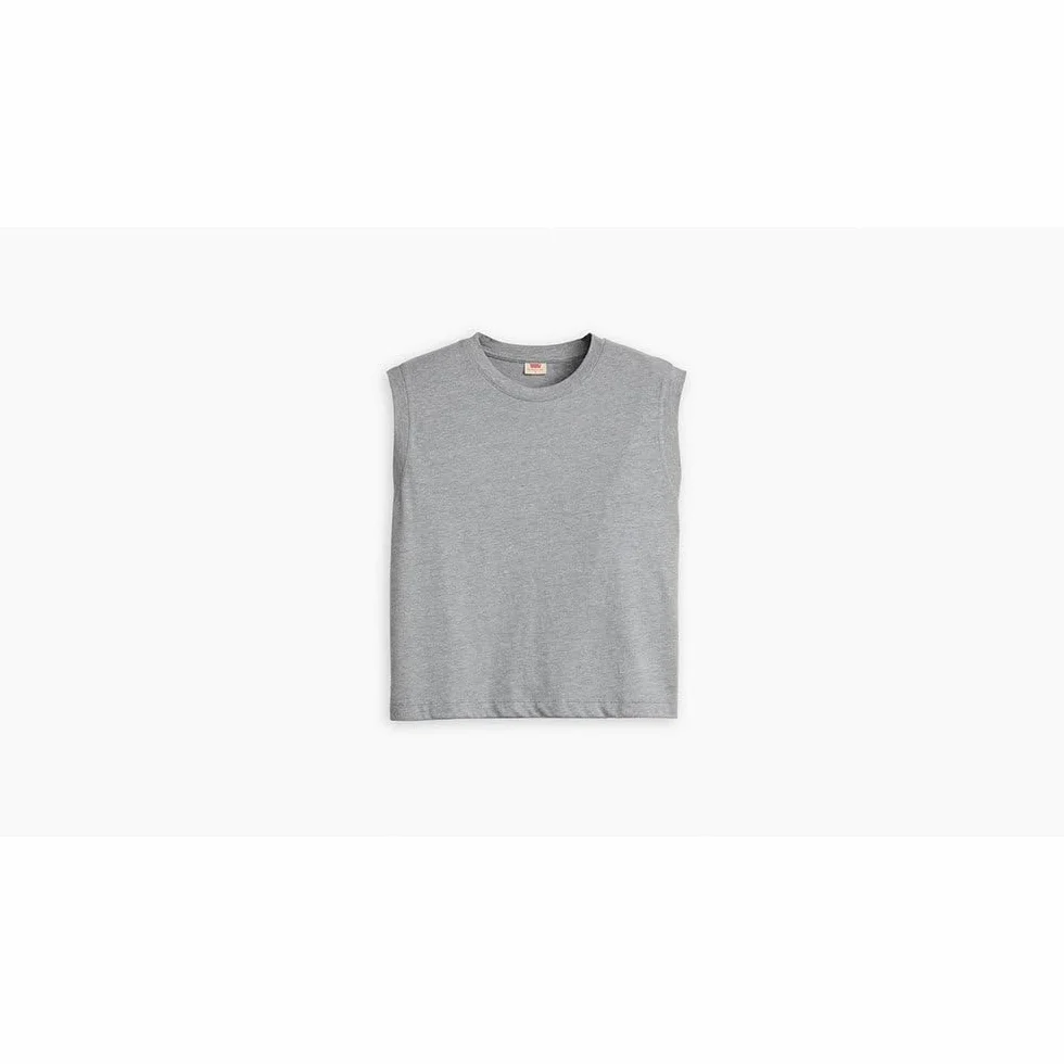 Levi's Boxy Tank Triblend Header Gray Garment D, Triblend Header Gray, L