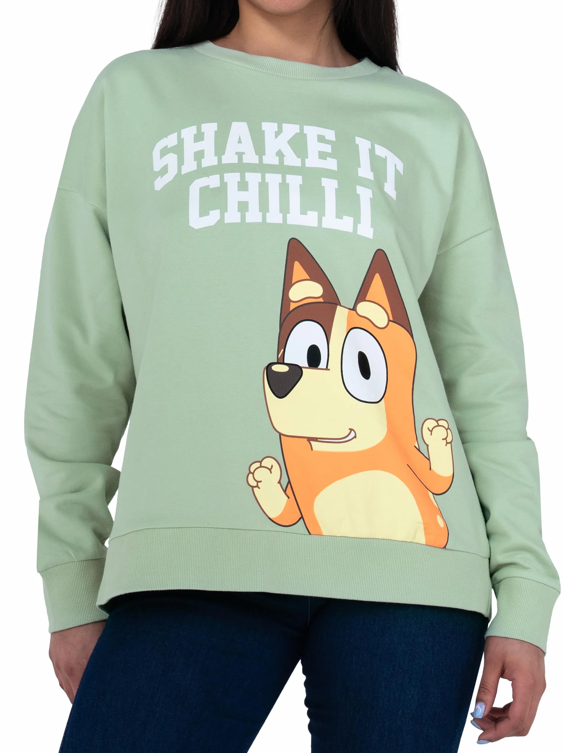 Bluey Bluza, Damska Bluza Chilli, Bawełniana Bluza Dla Kobiet, Długi Rękaw