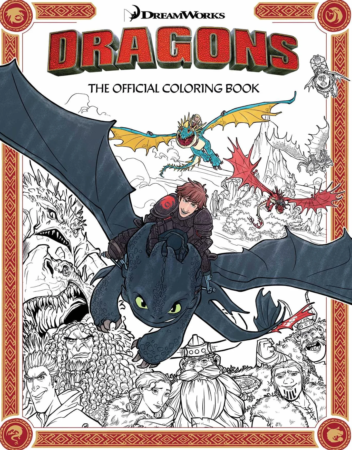 DreamWorks Dragons: The Official Coloring Book