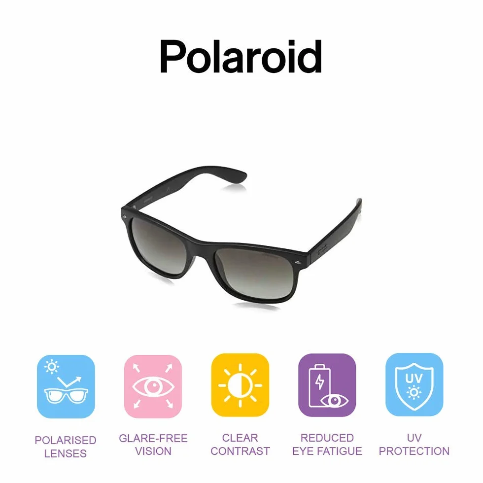 Polaroid Uniseks Okulary Przeciwsłoneczne, Dl5/Lb Matt Black, 53