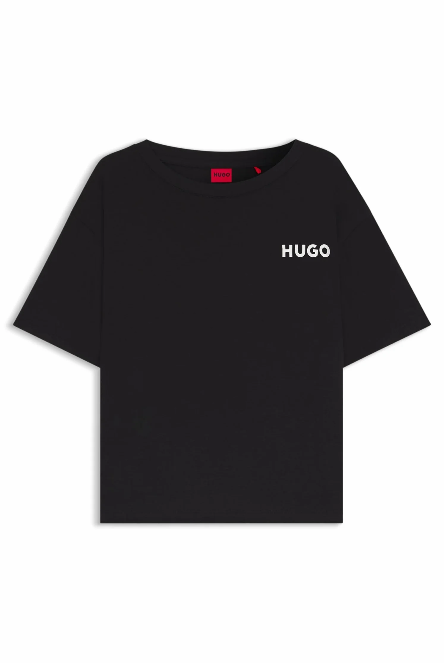 HUGO Damska piżama Unite T_Shirt, Black 1, S, czarny (Black1), S