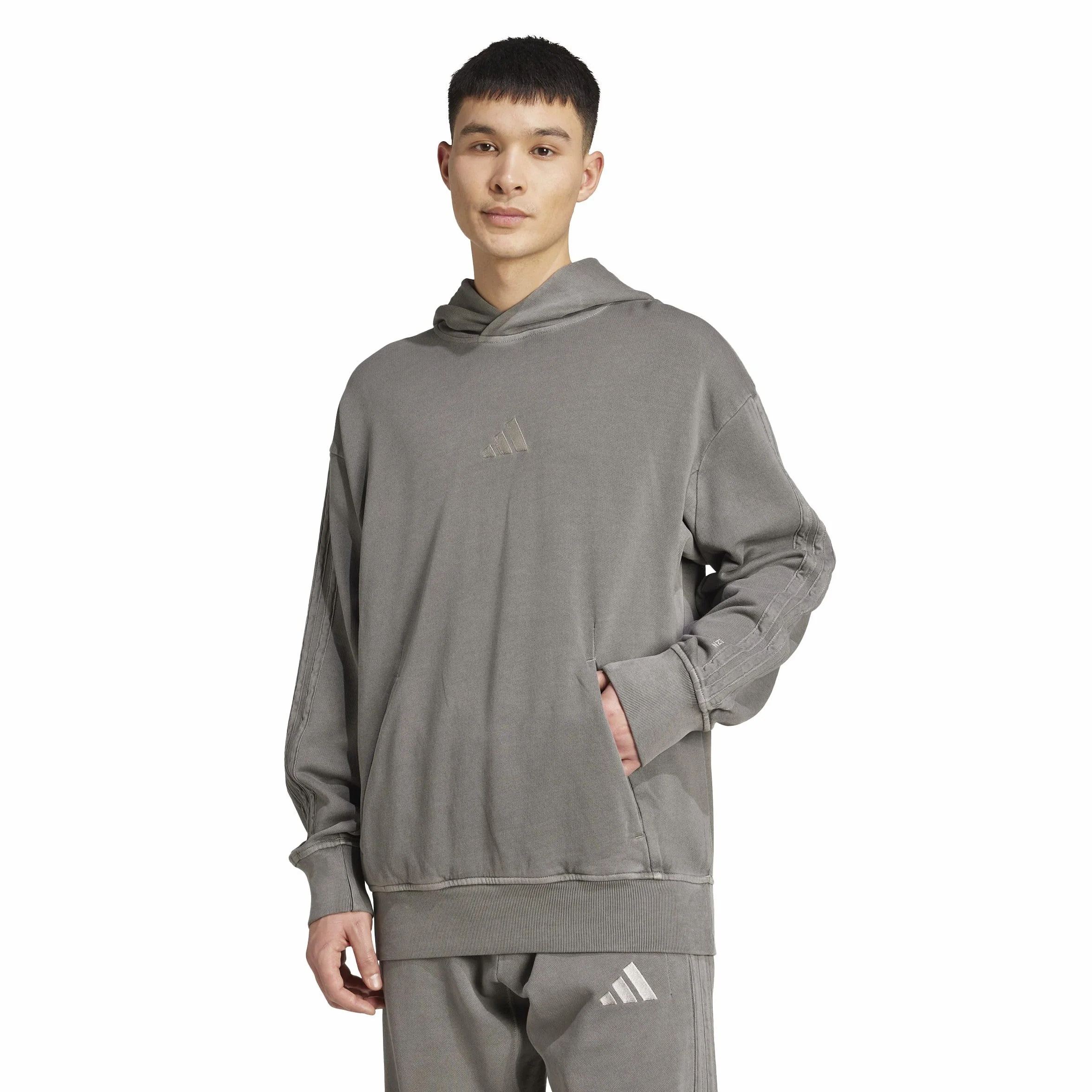 adidas heren ALL SZN French Terry Washed Hoodie, black, L