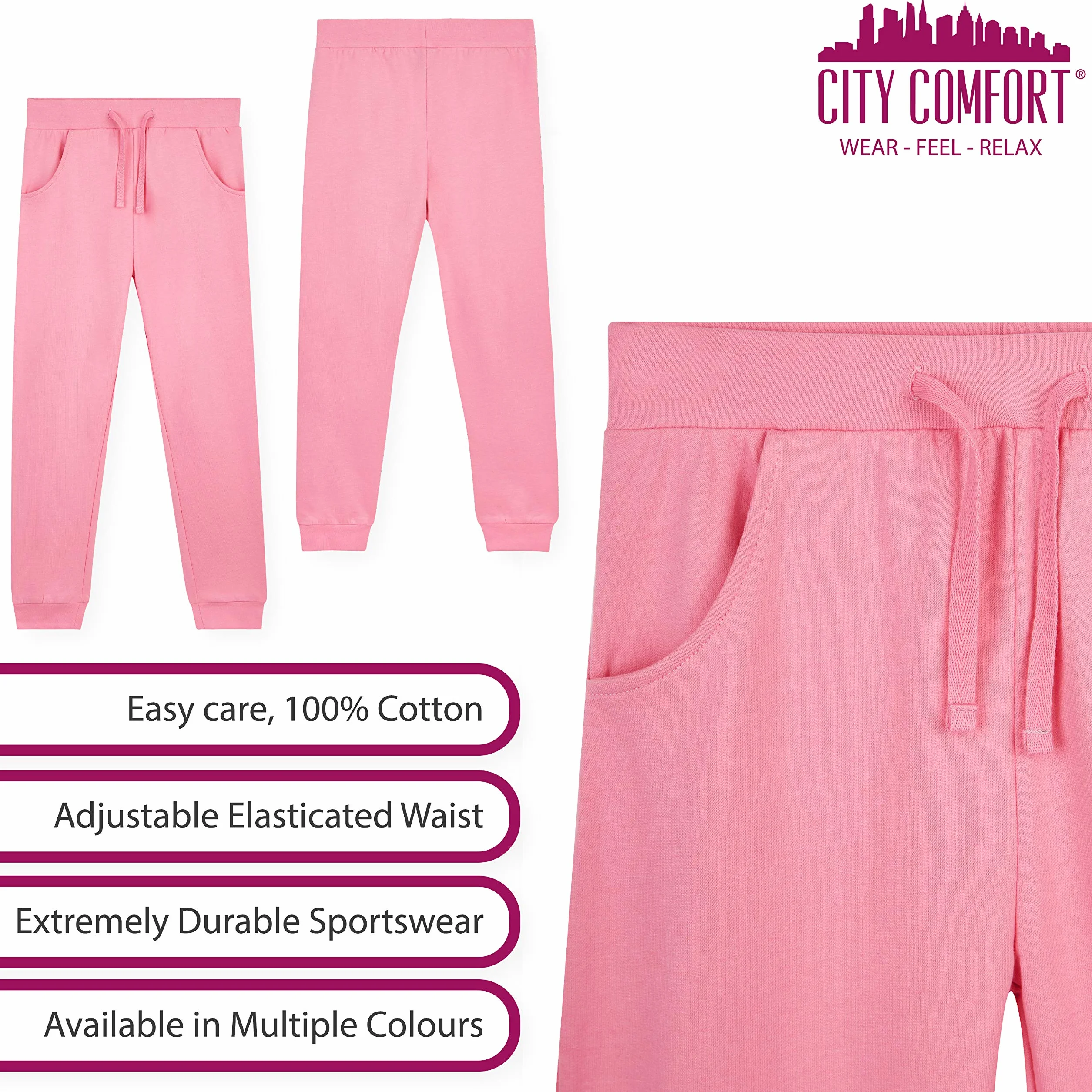 CityComfort Dres dla dziewcząt, bluzy z kapturem i biegaczy dla dzieci 3-14 lat