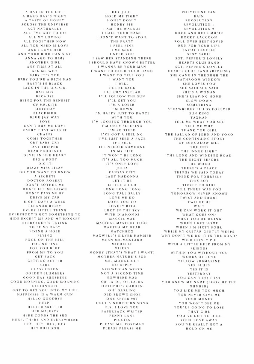 The Beatles - Complete Scores