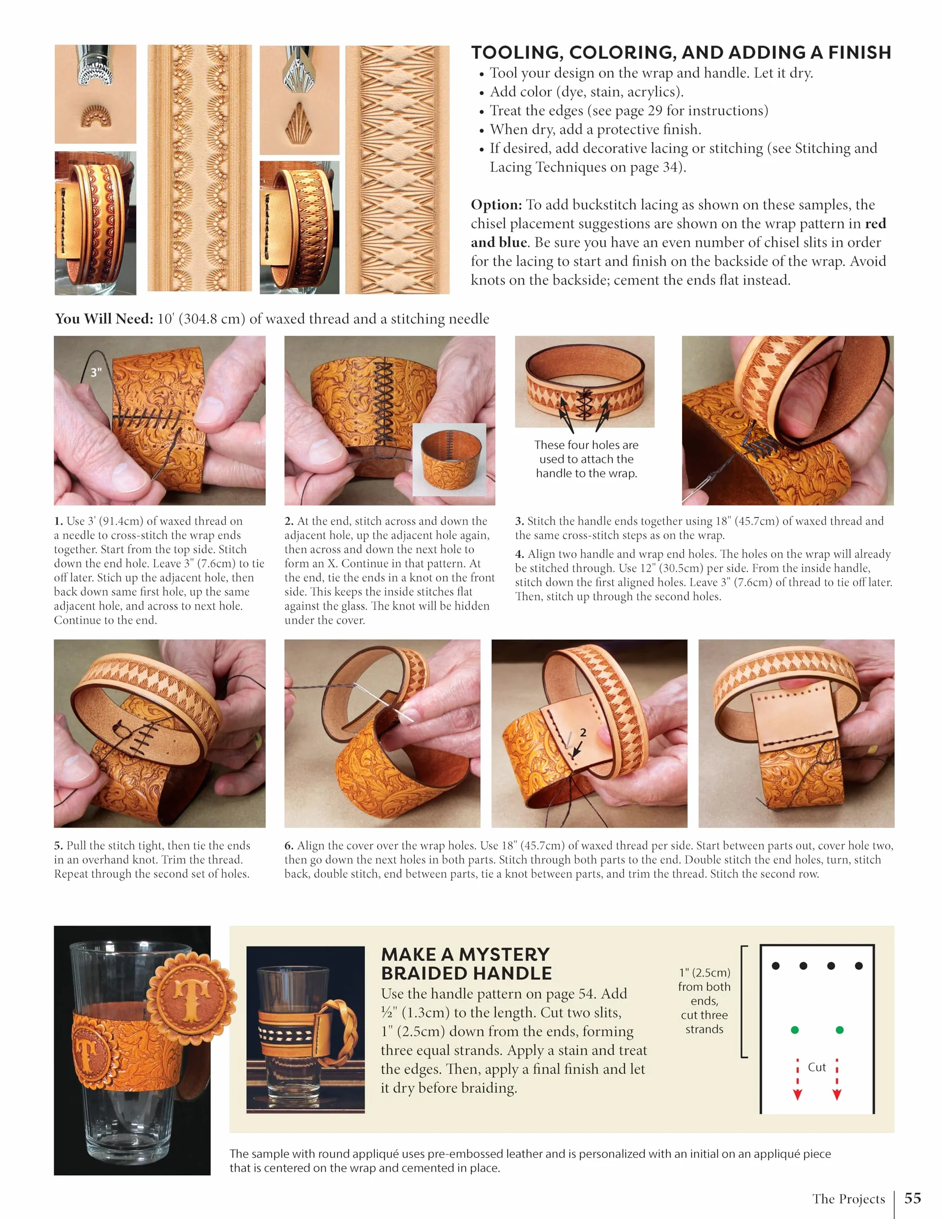 Projects in Leather: Techniques, Patterns, and Step-By-Step Instructions for Making Over 20 Projects with Endless Variations