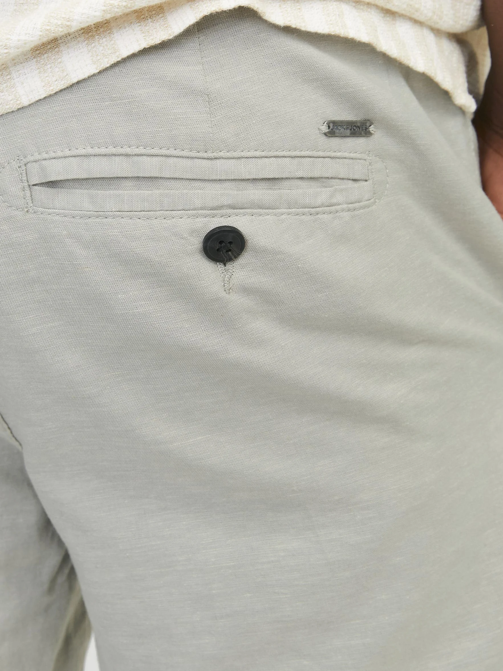 JACK & JONES Jpstace Jjsummer Linen Blend Pant Sn - spodnie materiałowe Mężczyźni