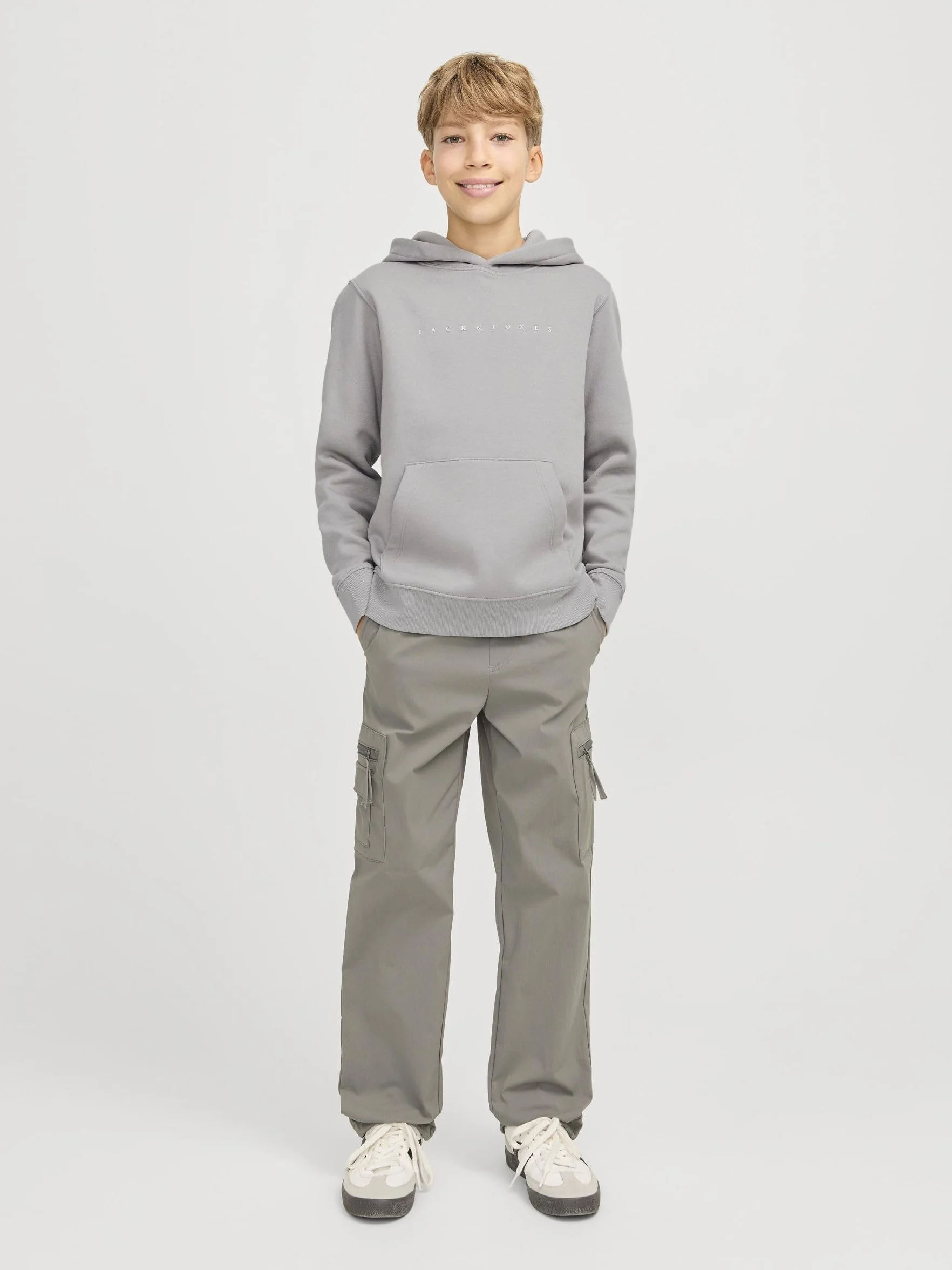 JACK & JONES Bluza z kapturem Chłopcy Jjestar Jj Sweat Hood Noos Jnr