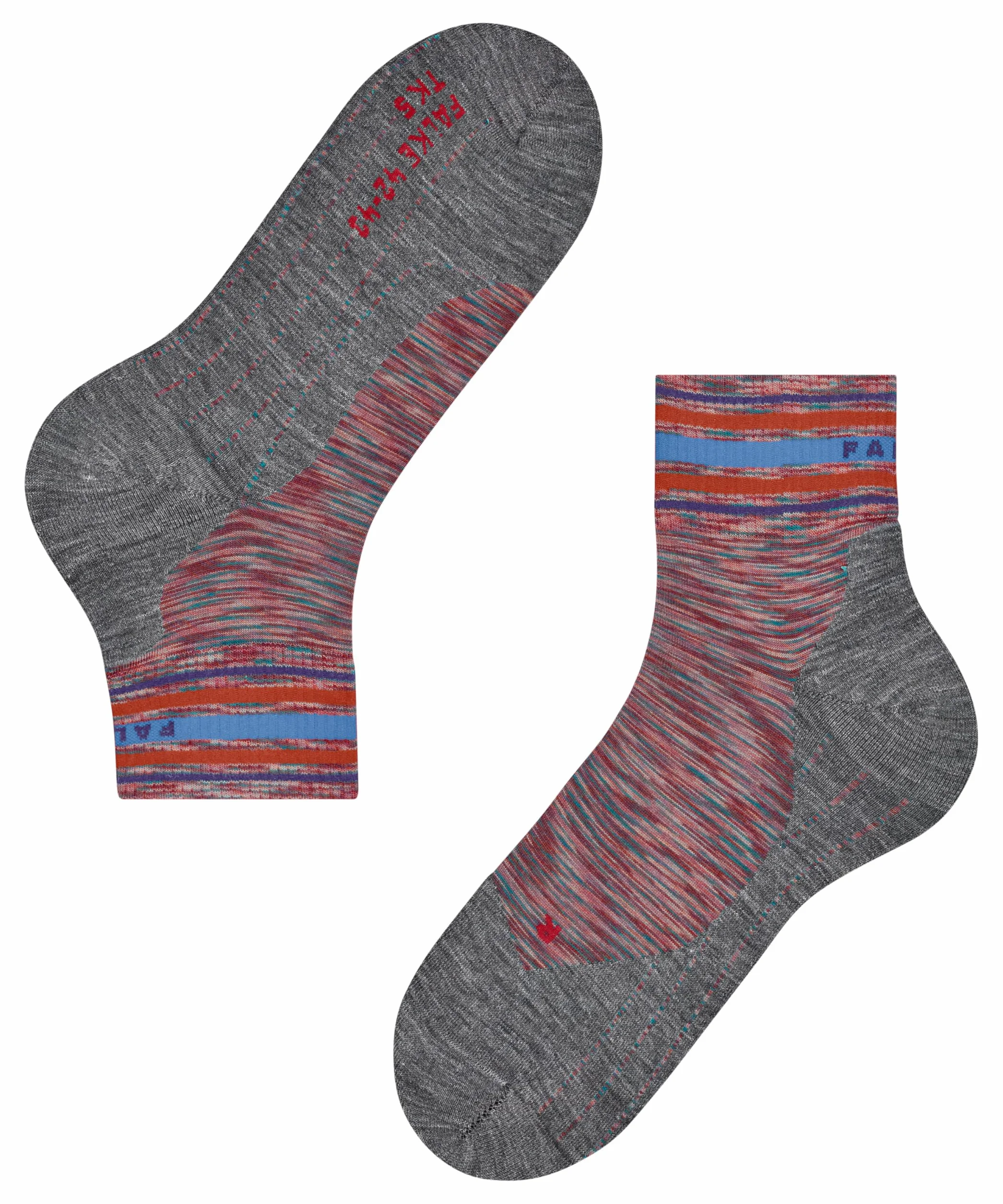 FALKE Mężczyźni Skarpety do wędrówek TK5 Wander Short M Sso wełna materiał funkcyjny przeciw pęcherzom cienkie 1 Para, Niebieski Blue Note 6545, 46-48
