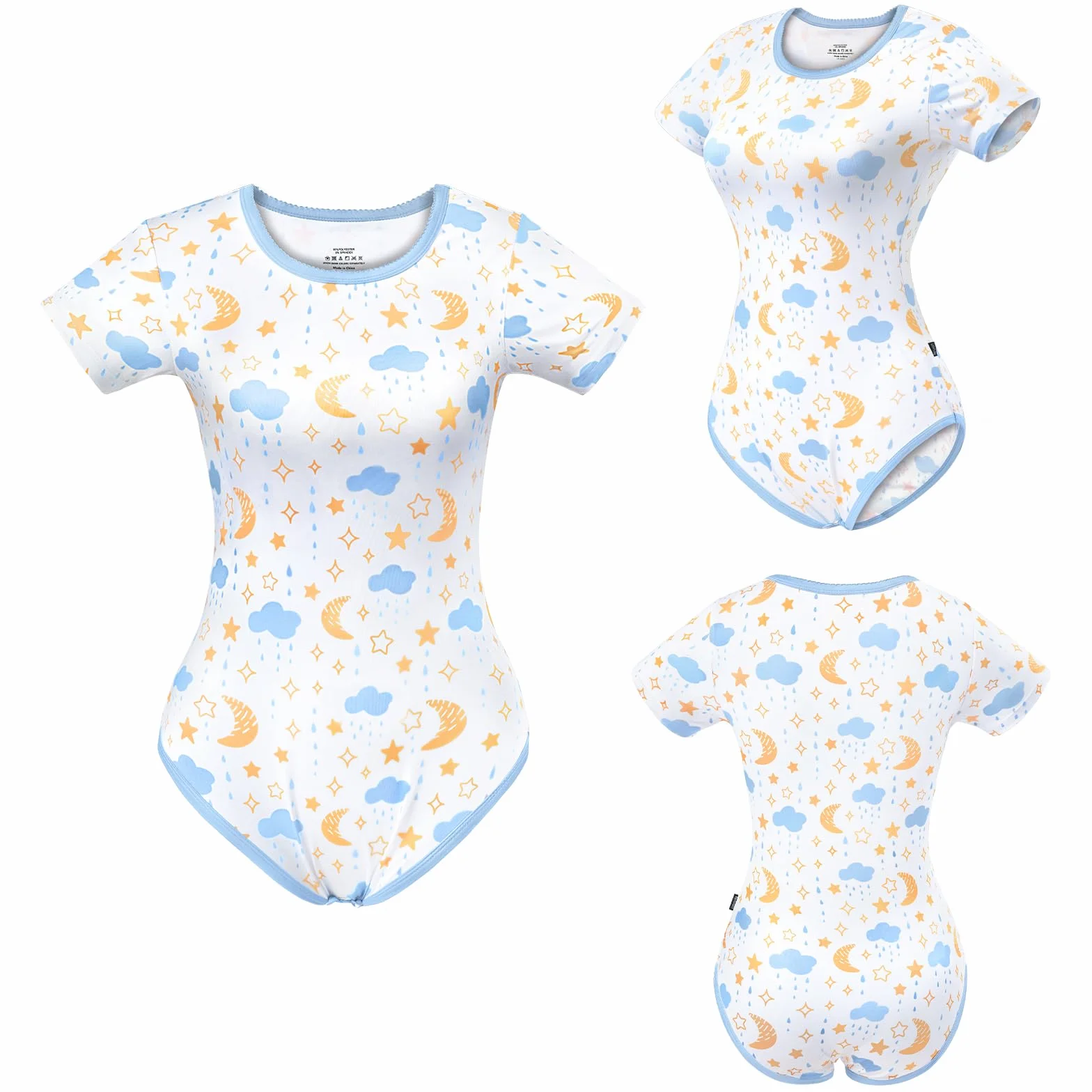 LittleForBig Jedwabiste śpioszki Onesie Piżama Body - Vintage Bedtime Onesie