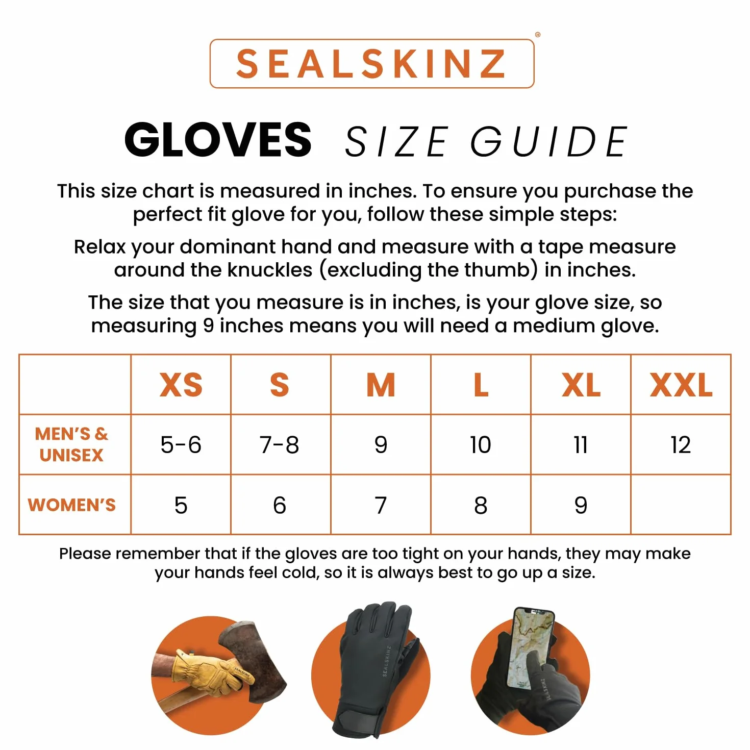 SEALSKINZ Rękawice na zimę Uniseks Perforowana rękawica palmowa Paston (1 w zestawie)