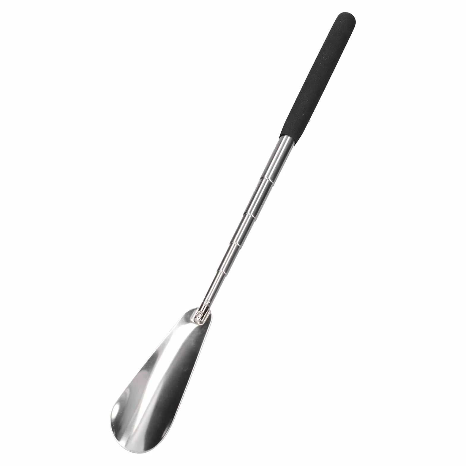 Metalowa łyżka Do Butów Długa Rączka Długie Slim Fly Fishing Box Łyżka Do Butów Zakrzywiona długość Regulowane Rogi Do Butów Do Butów Wsuwane Buty ze Stali Nierdzewnej Pomocnik