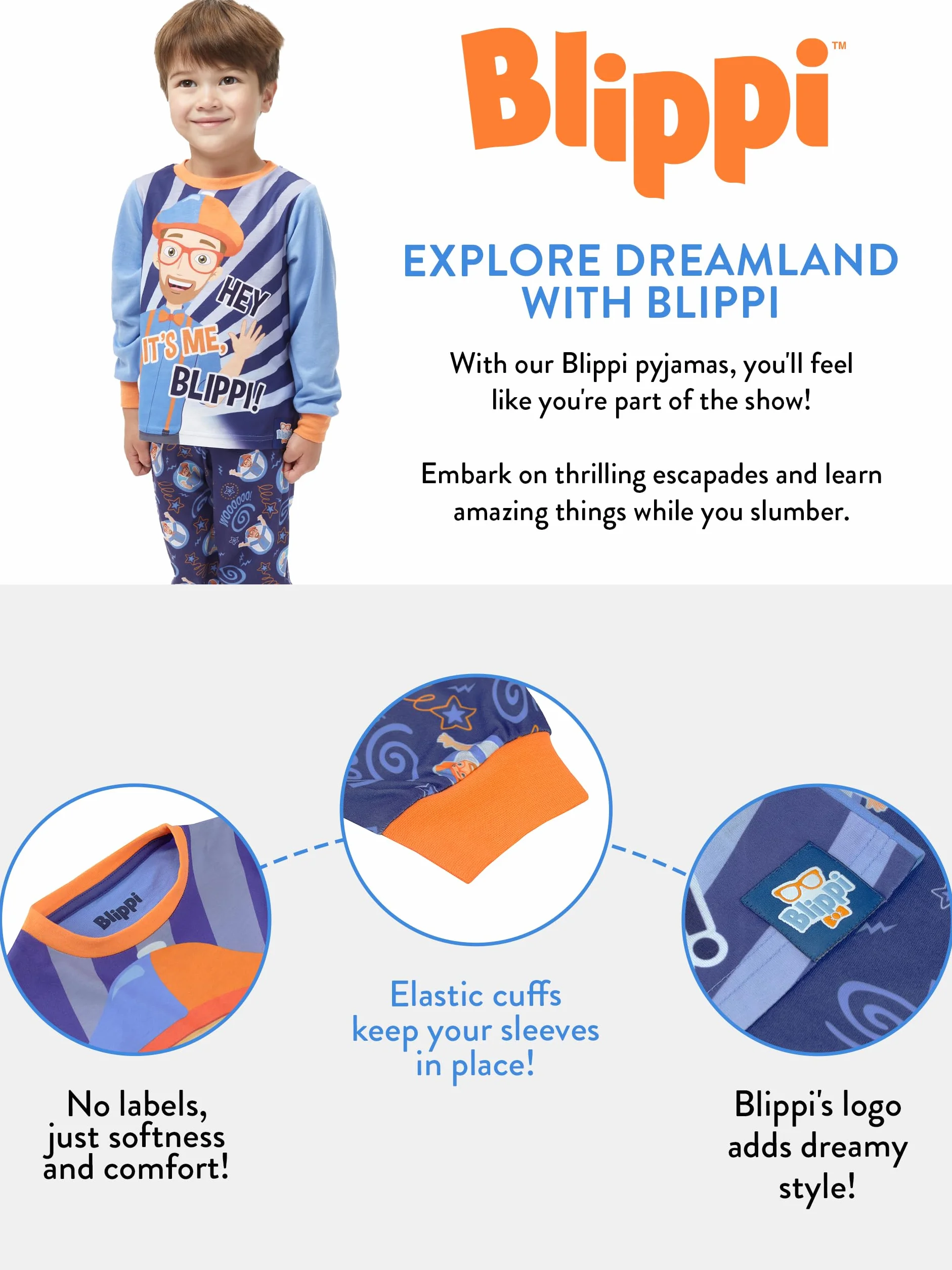 Blippi Chłopcy Pyjamas