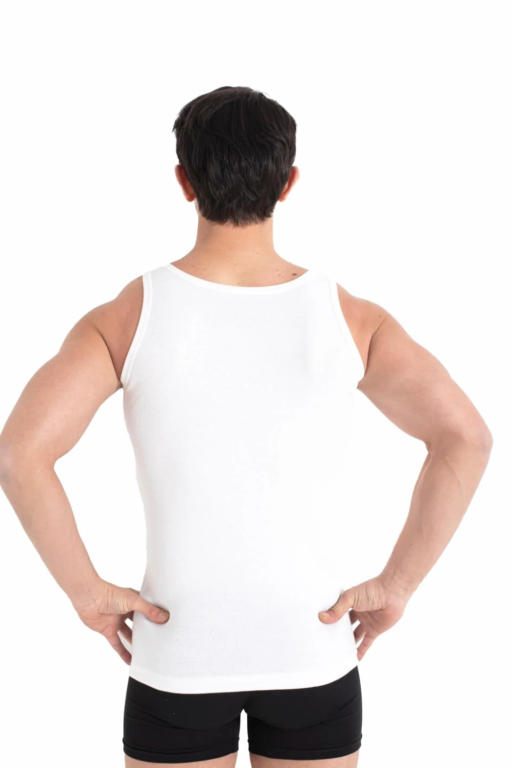 5-pak męski tank top Classic podkoszulek - czesane drobne prążki 100% bawełna