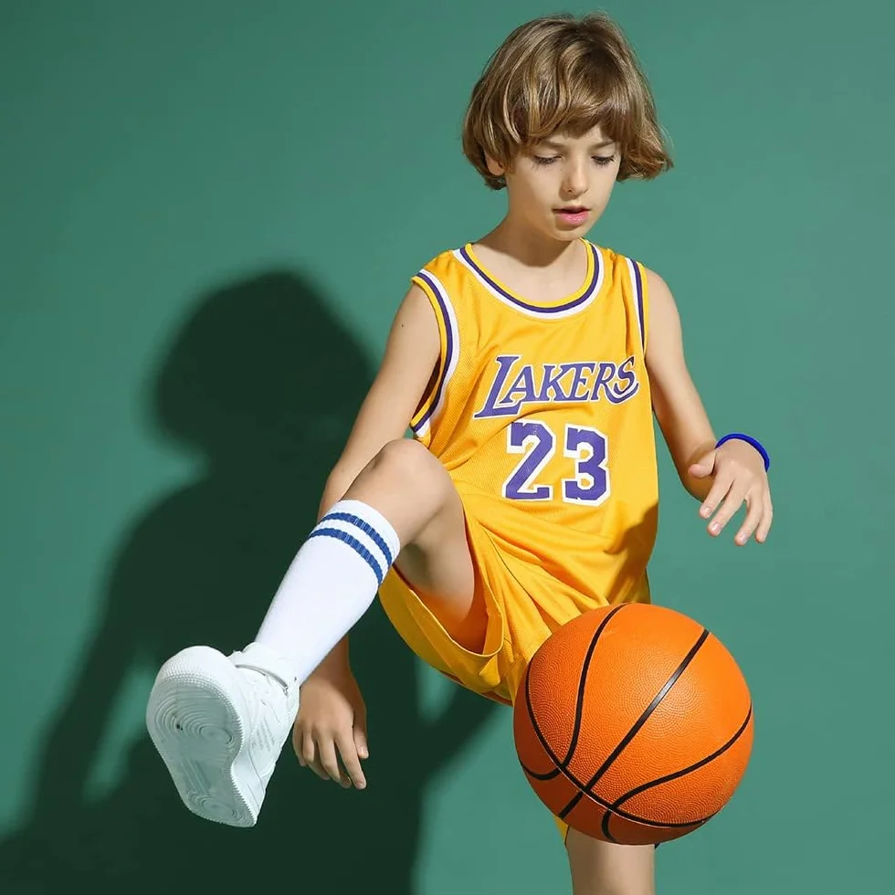 DaceStar Completo Basket Bambino,Completo Basket Ragazzo 2 Pezzi,Maglia Completino Basket Bambino Popolare,Maglia Basket Bambino, Completi Basket Ragazzo 4 5 6 8 10 12 anni