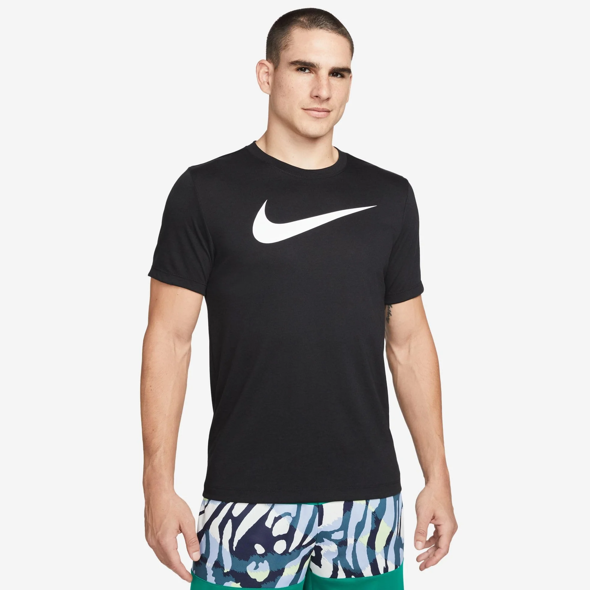Nike Mężczyźni Team Club 20 Tee CW6936 Koszulka, Czarny/Biały, S