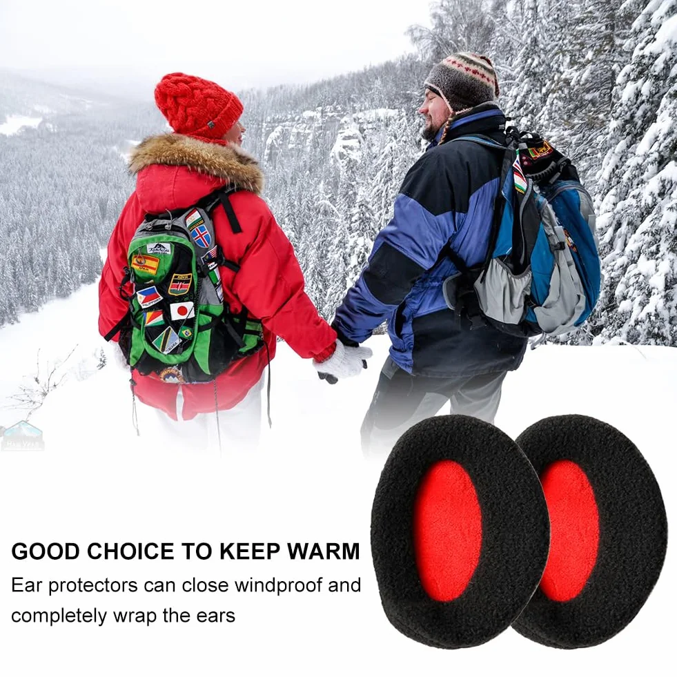 Nauszników, 2 Pary Warm Earmuffs, Ocieplacze Na Uszy, Zimowe Ocieplacze Uszu, Men's And Women's Warm Earmuffs, Urocze Nauszniki Ciepłe Wystające Miękkie Nauszniki Na Mroźną Zimę I Zimę