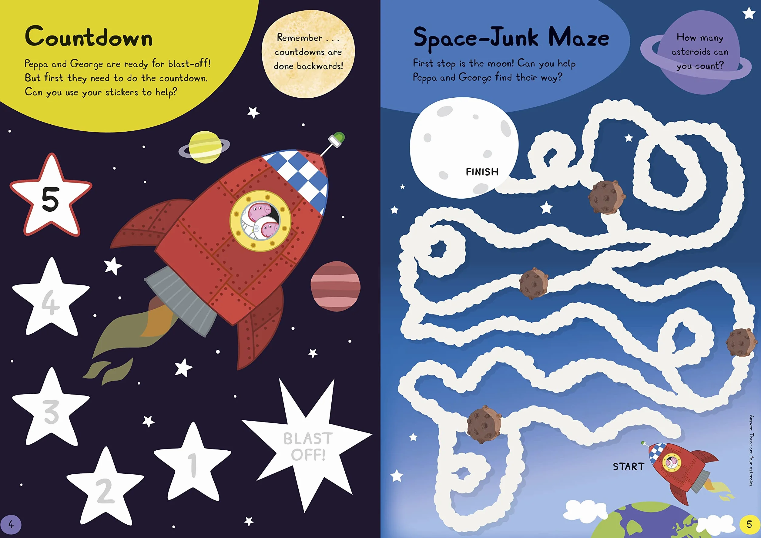 Peppa Pig Peppa in Space Sticker Activity Book