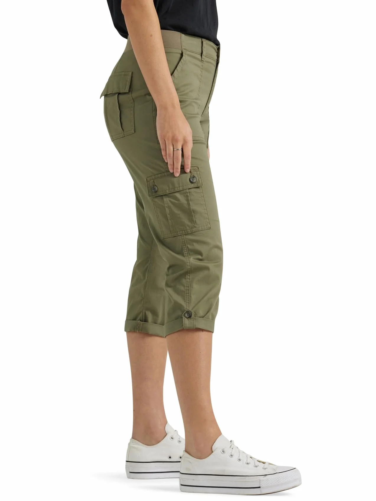 Lee Damskie spodnie Capri Ultra Lux Comfort With Flex-to-Go Cargo Capri, 44