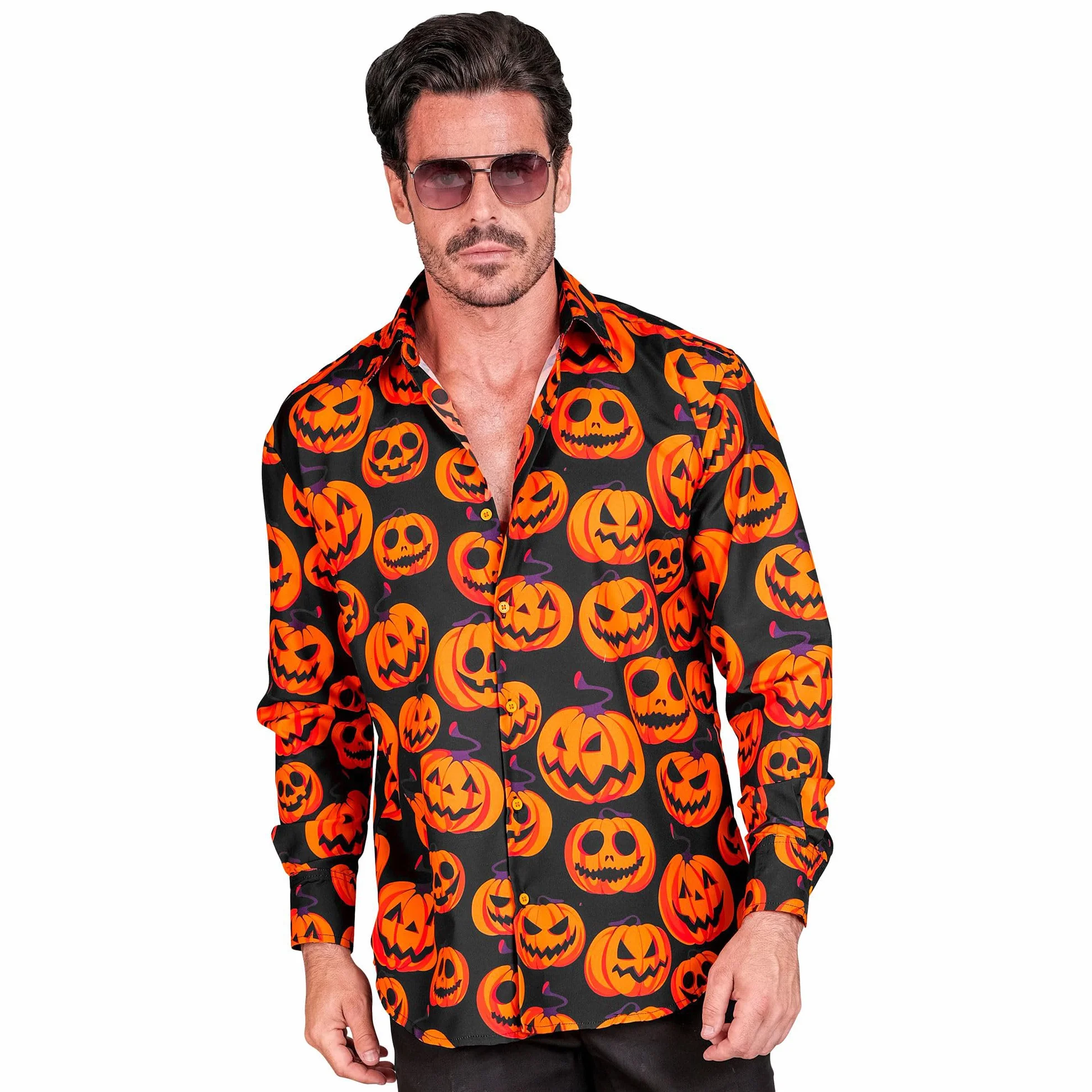 W WIDMANN MILANO Party Fashion - Koszula męska, długi rękaw, koszula męska, przebranie na Halloween