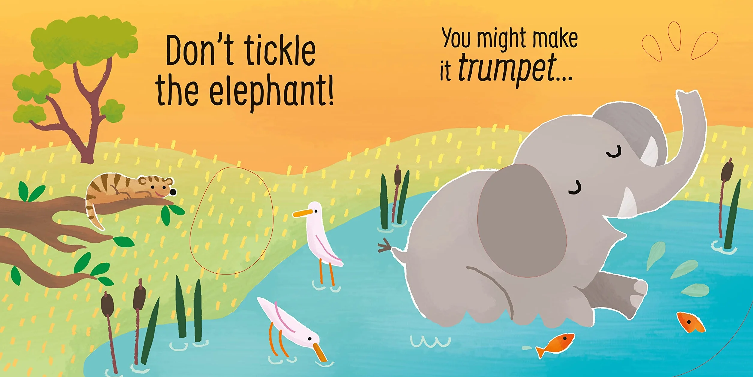 Don't Tickle the Elephant! (Touchy-feely sound books)
