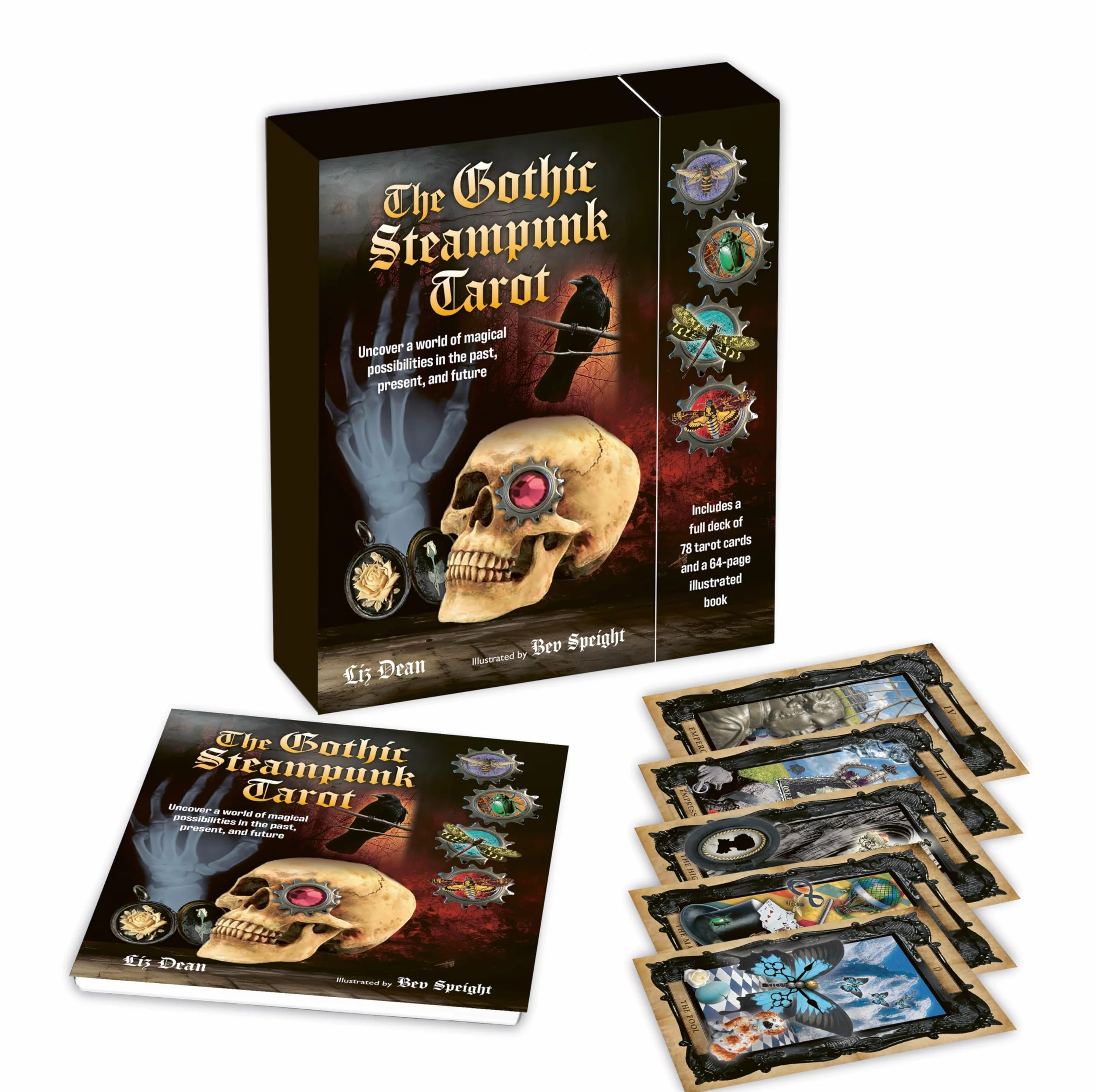 The Gothic Steampunk Tarot: Includes a full deck of 78 tarot cards and a 64-page illustrated book