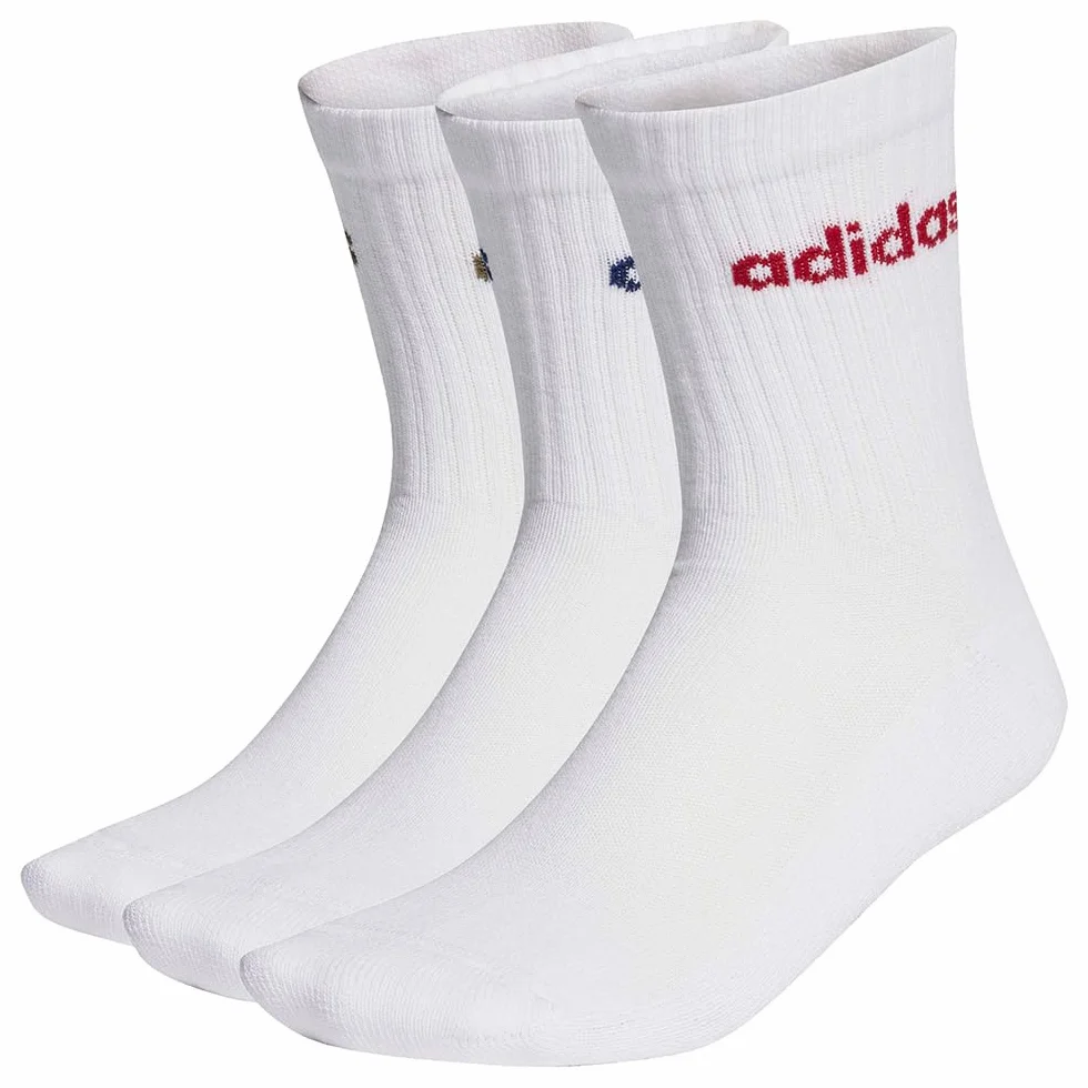 adidas Skarpeti do łydek Uniseks Linear Crew Cushioned Socks 3 Pairs