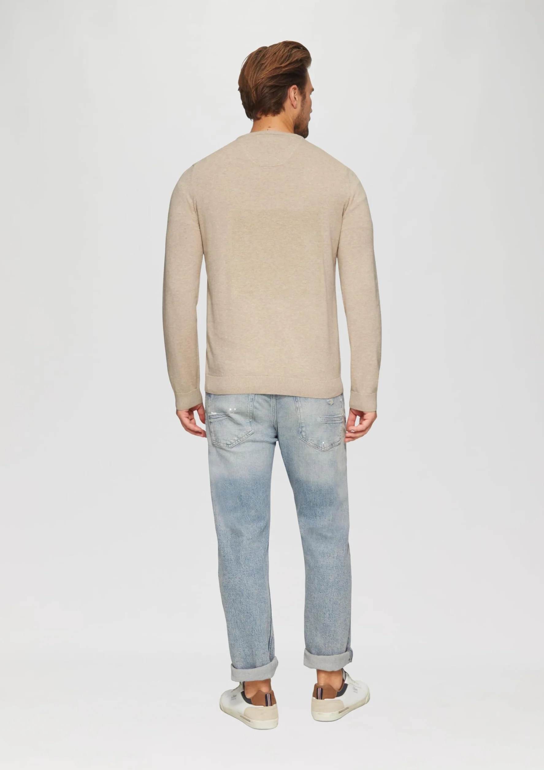s.Oliver Sweter z dzianiny z wyszywanym logo, 82 W 0, 3XL