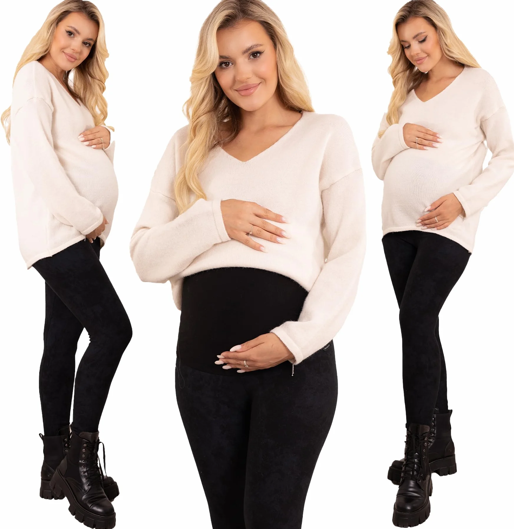Formommy - Legginsy Ciążowe ocieplane Paula wyprodukowane w UE